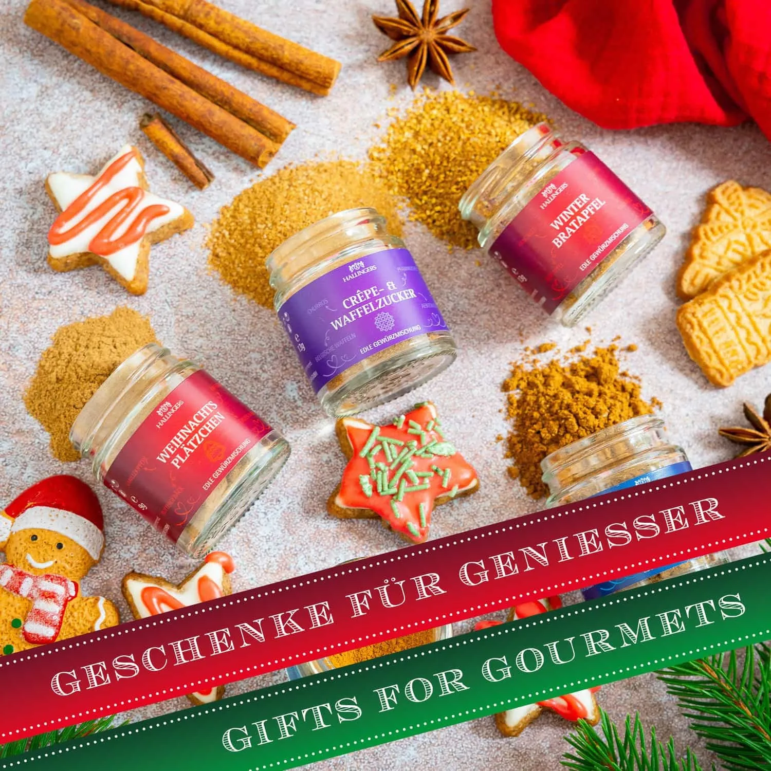 Ein super Probier-Set für alle Genießer, Gourmets und Backfans oder die, die es werden wollen. Für mehr Spaß beim Backen in der winterlichen Küche!