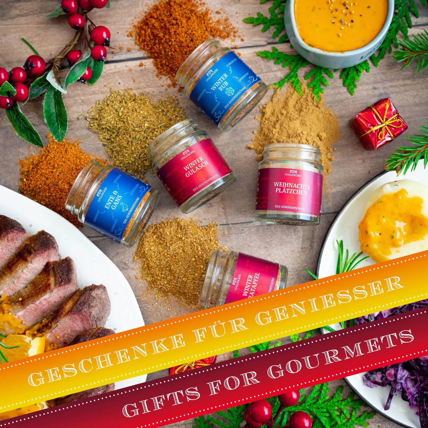 Ein super Probier-Set für alle Genießer, Gourmets und Kochfans oder die, die es werden wollen. Für mehr Spaß beim Grillen, Kochen und in der Küche!