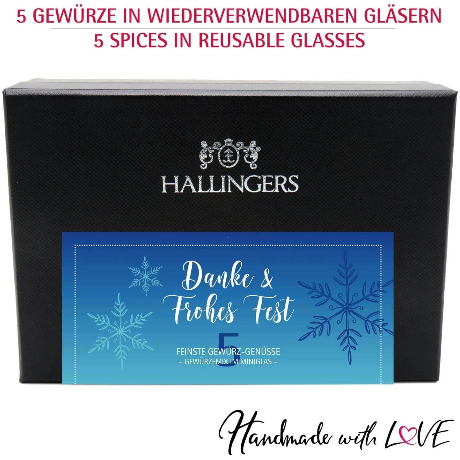 Danke & Frohes Fest (5 Herbst-Gewürze im Glas)