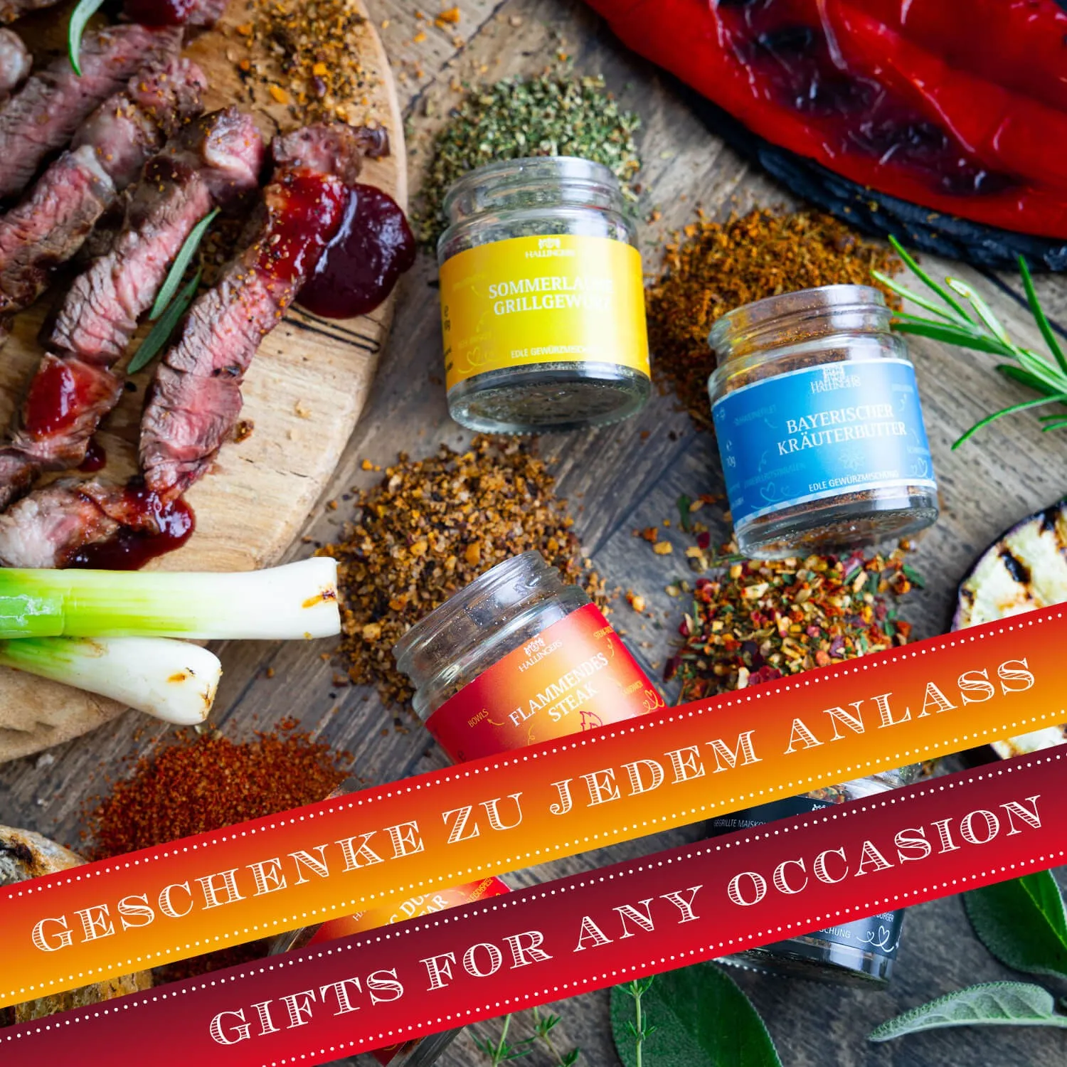 Ein super Probier-Set für alle Genießer, Gourmets, Grill- & Kochfans oder die, die es werden wollen. Für mehr Spaß beim Grillen und in der Küche!