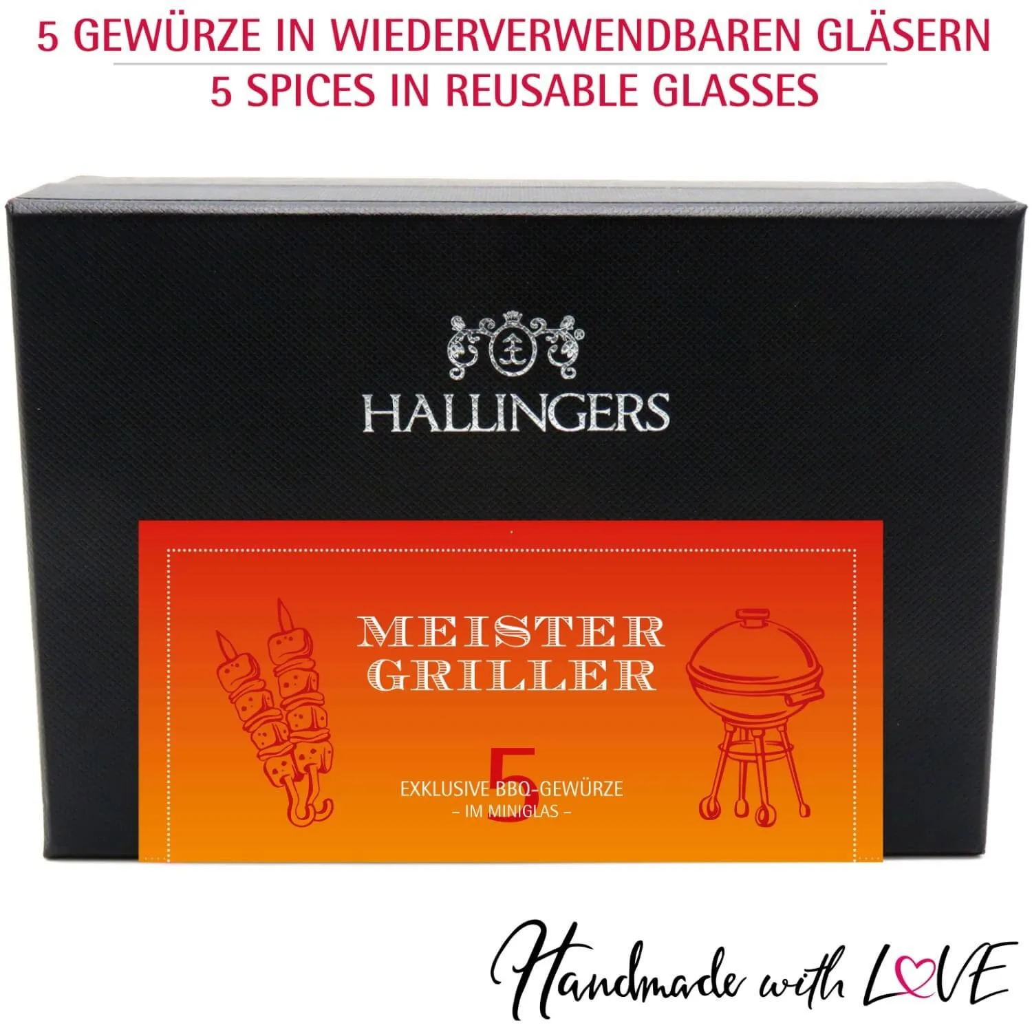 Meistergriller (5 Grill-Gewürze im Glas)