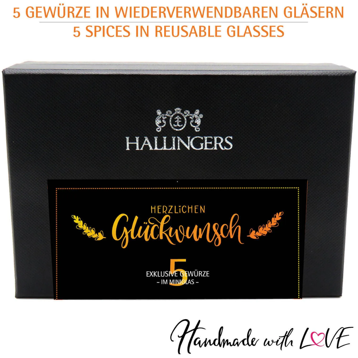 Herzlichen Glückwunsch (5 Gewürze im Glas)