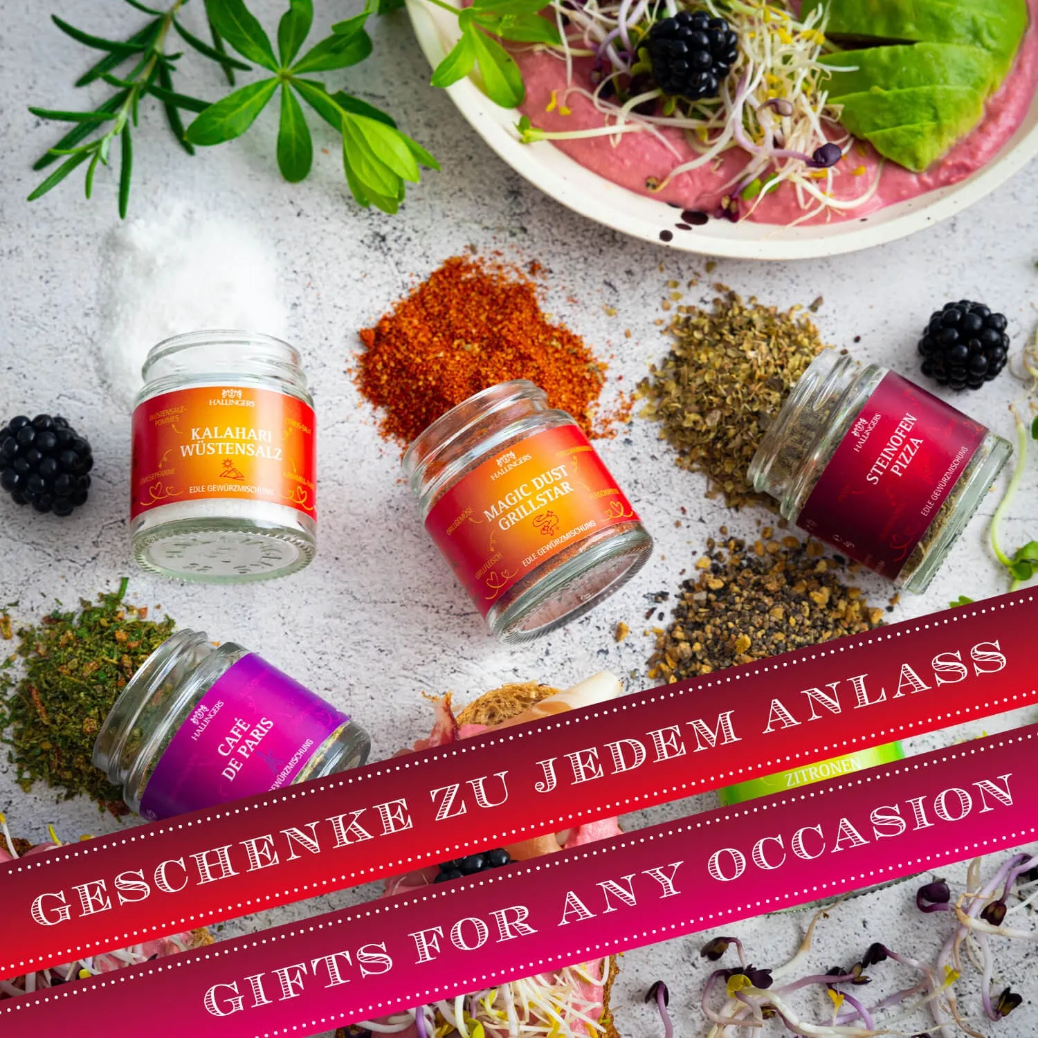 Ein super Probier-Set für alle Genießer, Gourmets und Kochfans oder die, die es werden wollen. Für mehr Spaß beim Grillen, Kochen und in der Küche!