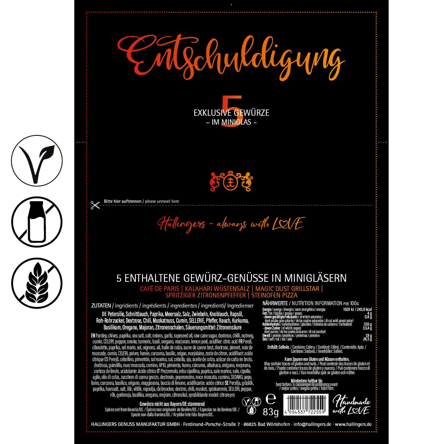 Entschuldigung (5 Gewürze im Glas)