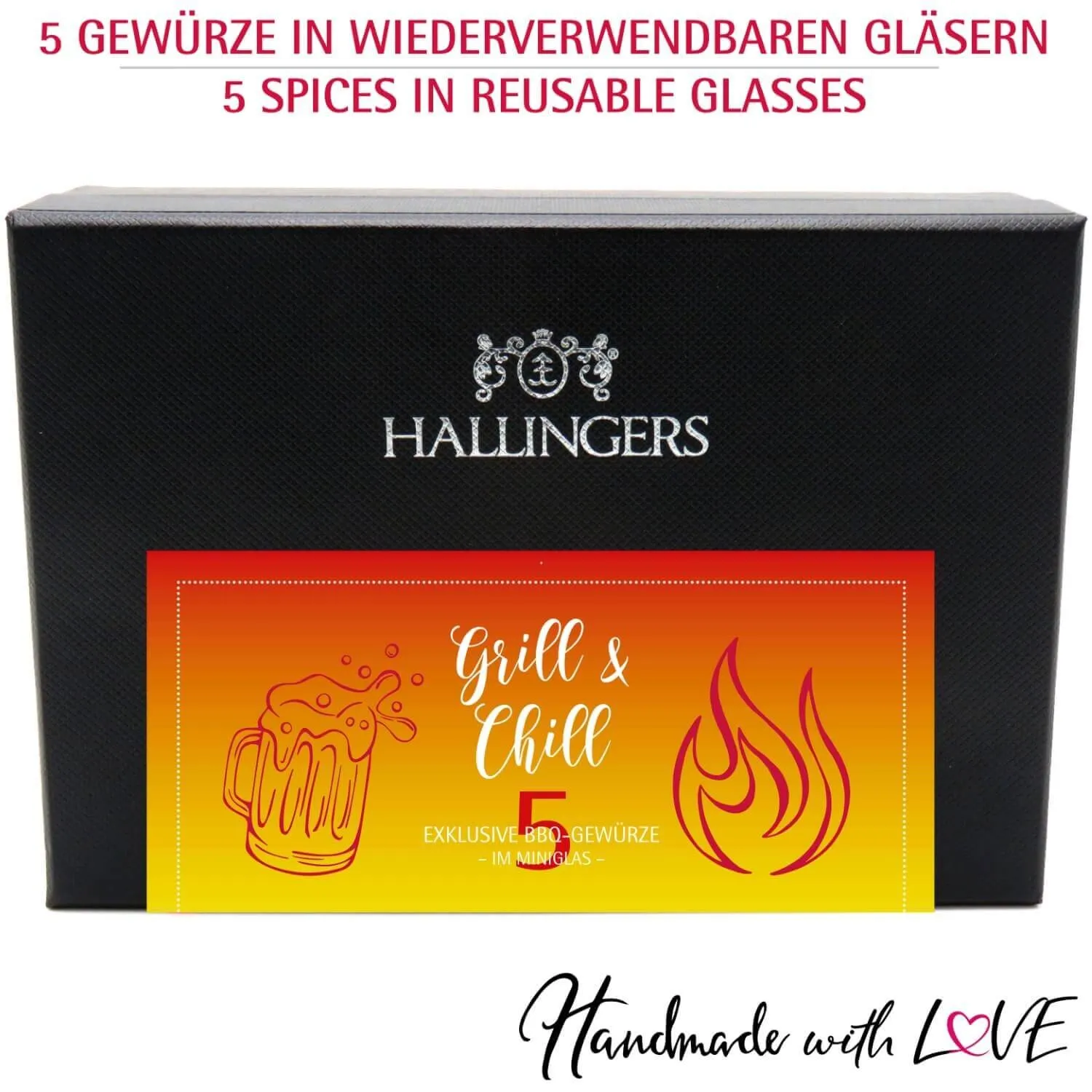 Grill & Chill (5 BBQ-Gewürze im Glas)