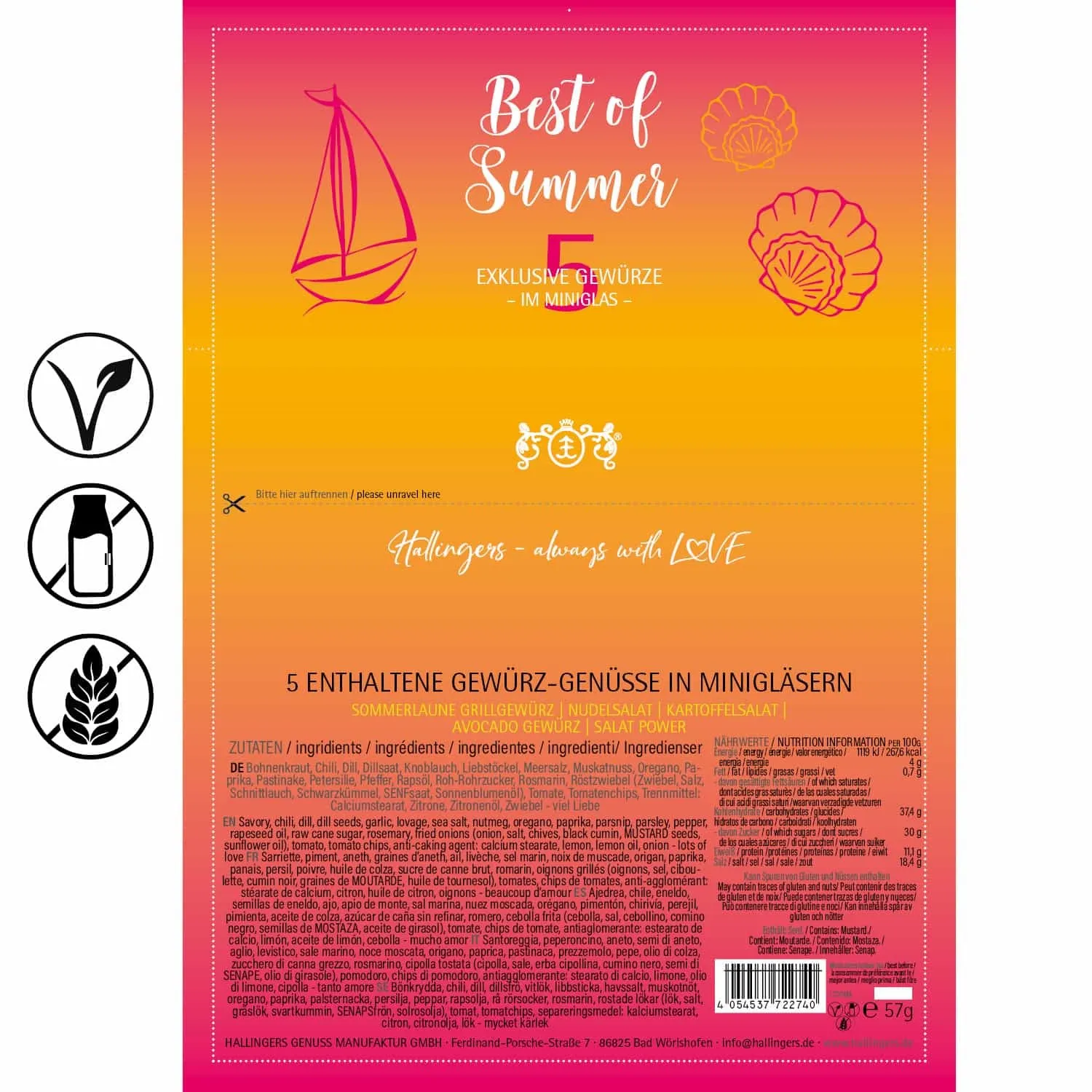 Best of Summer (5 Gewürze im Glas)