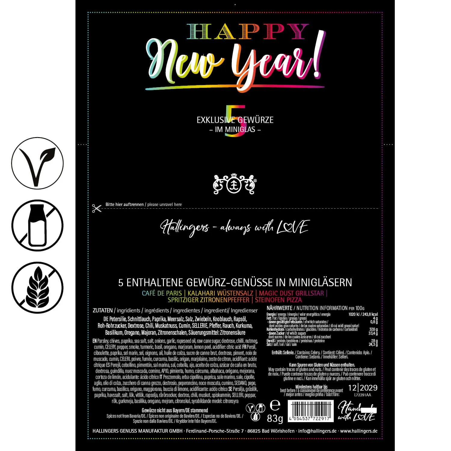 Happy New Year Color (5 Gewürze im Glas)