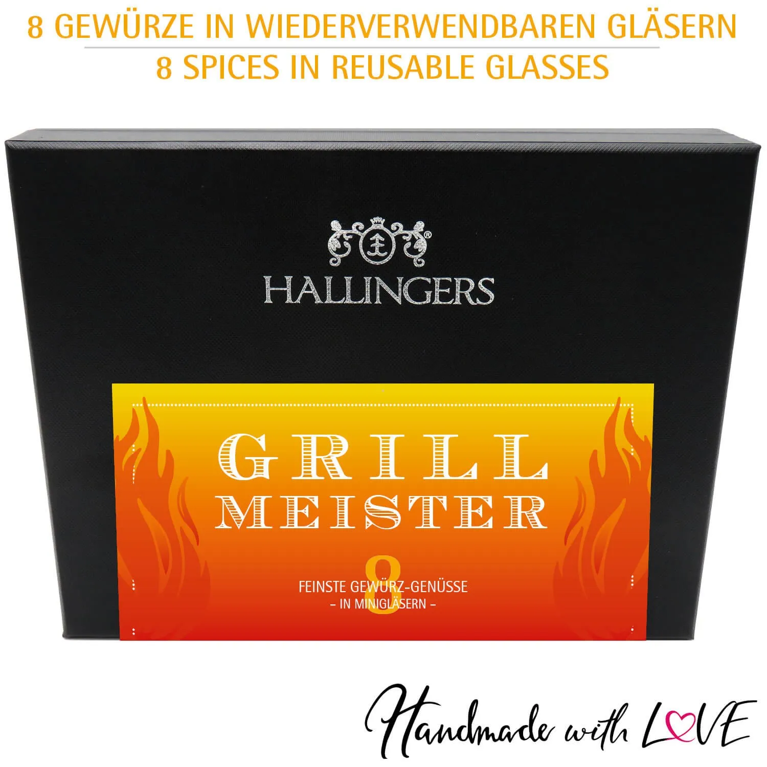 Grillmeister (8 BBQ-Gewürze im Glas)