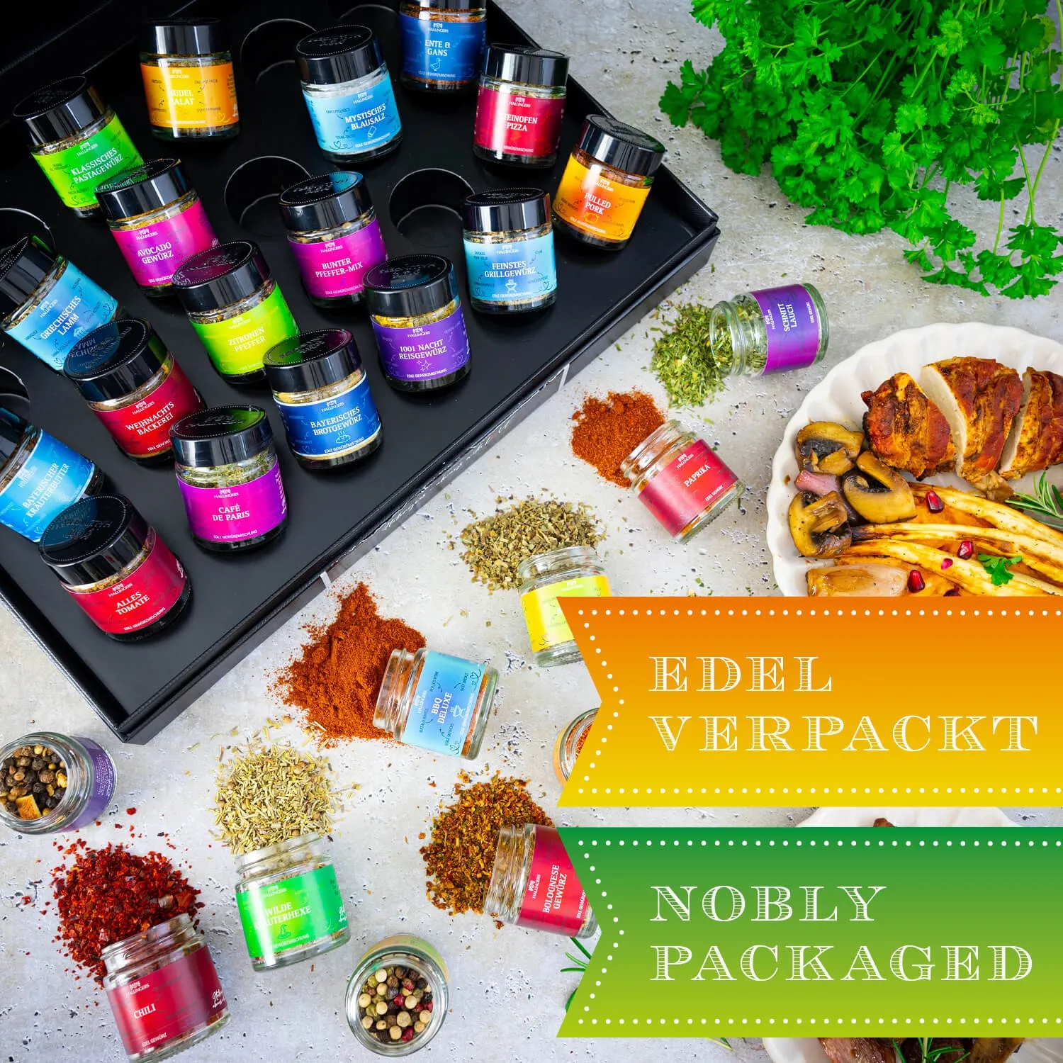 Die Verpackungsdesigns von Hallingers sind international ausgezeichnet (u.a. Red Dot Design Award, German Design Award Special Mention)