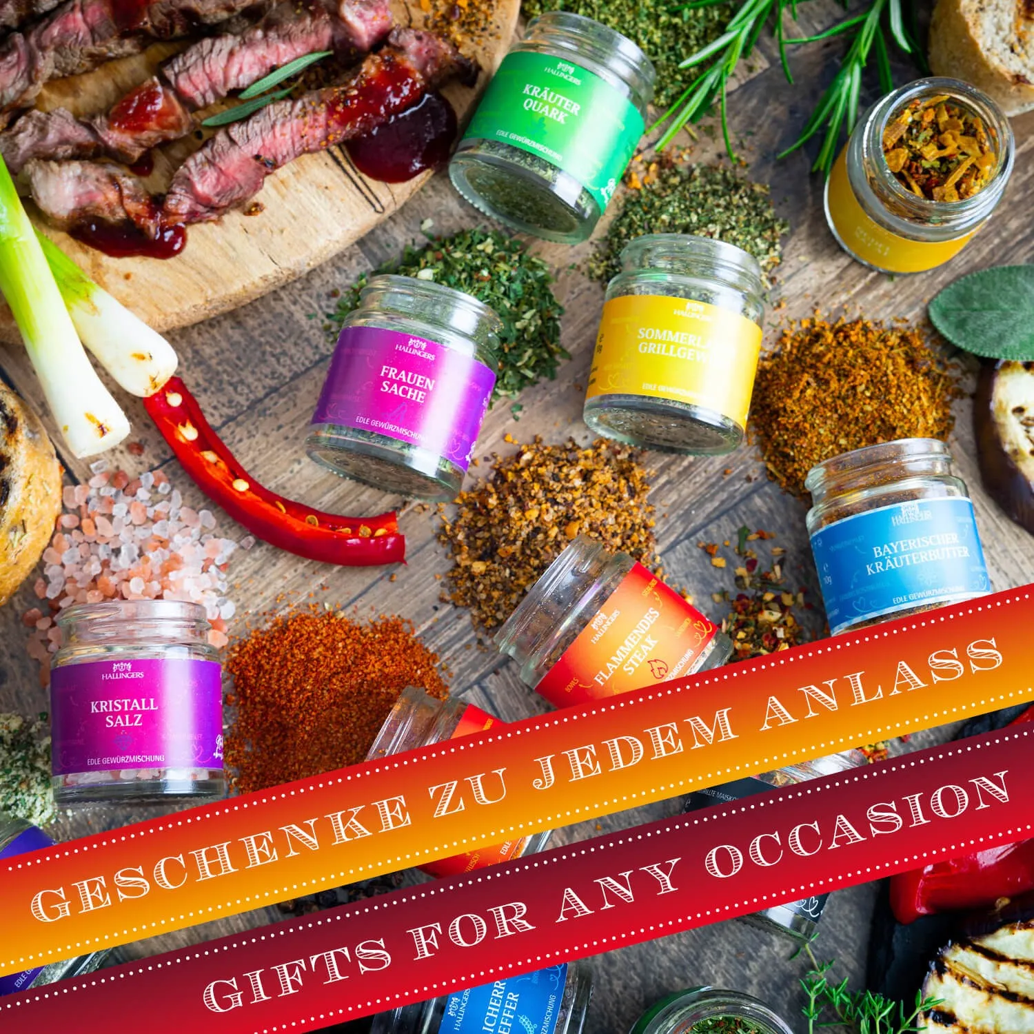 Ein super Probier-Set für alle Genießer, Gourmets und Kochfans oder die, die es werden wollen. Für mehr Spaß beim Grillen, Kochen und in der Küche!