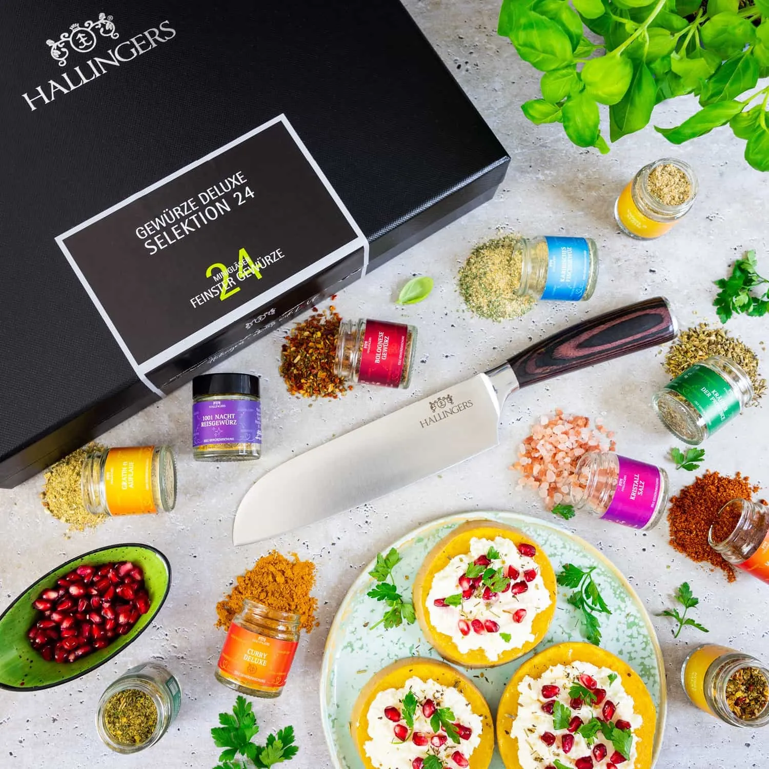 Bei Hallingers entdecken Sie: naturnahe Gourmetgewürze, exotische Premiumgewürze, feinste Kräuter, handgemachte Gewürzmischungen und Spezialgewürze