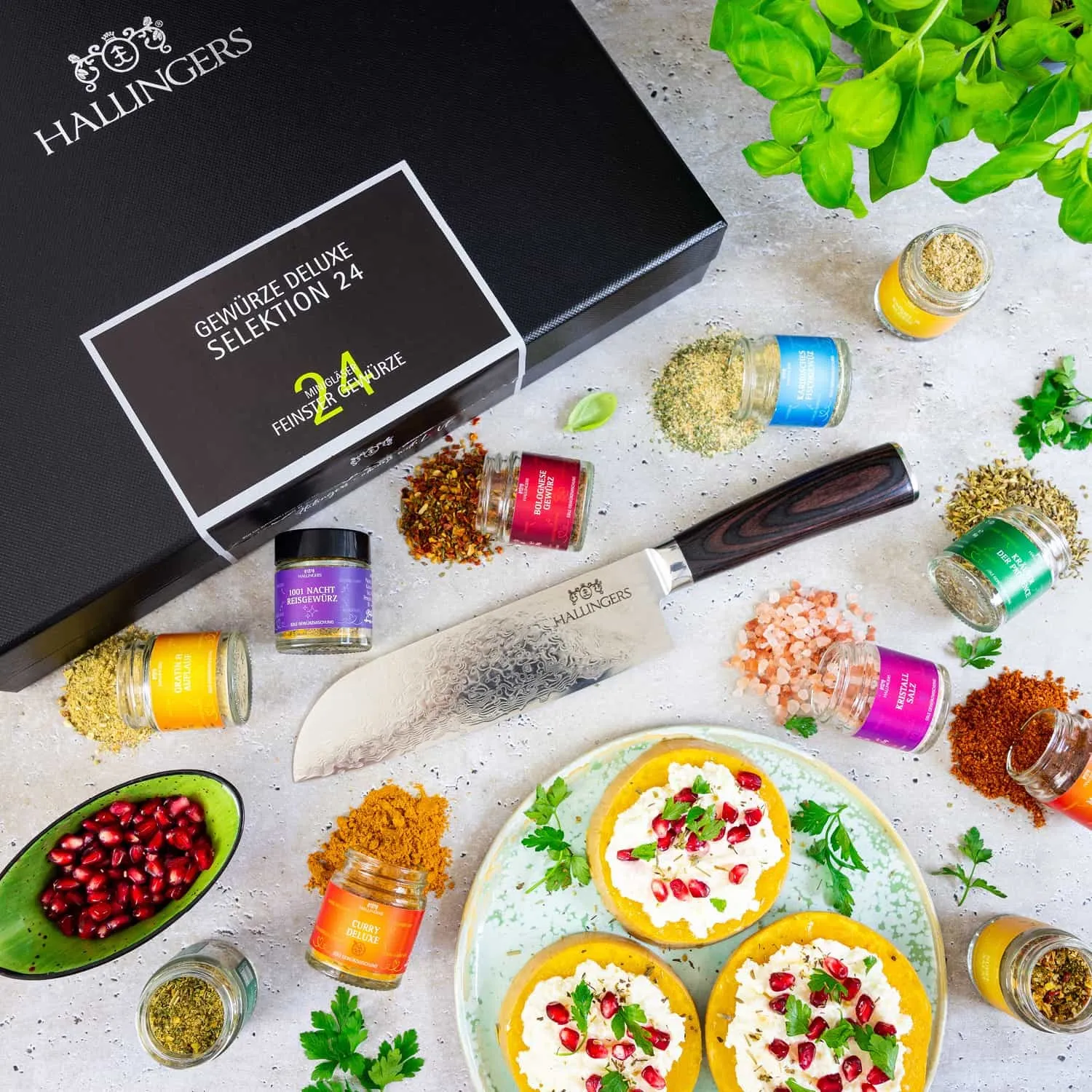 Bei Hallingers entdecken Sie: naturnahe Gourmetgewürze, exotische Premiumgewürze, feinste Kräuter, handgemachte Gewürzmischungen und Spezialgewürze