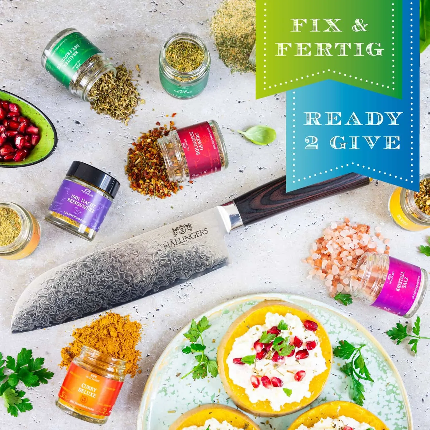 Das Deluxe Santoku, ein Damast Messer aus hochwertigem Spezialklingenstahl, ist nach japanischer Schmiedekunst gefertigt & ergänzt jede Küche perfekt!