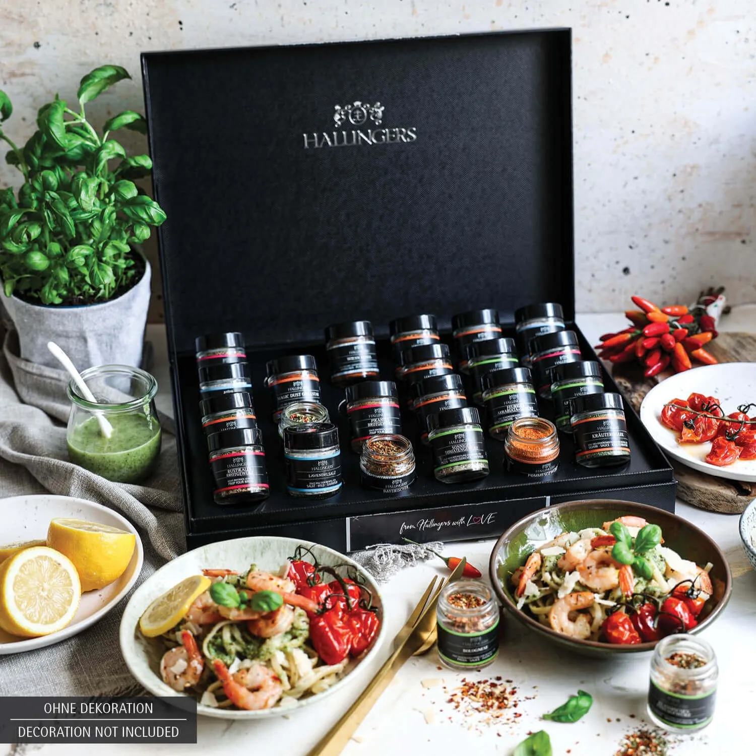 Deluxe Selektion 24 & Deluxe Santoku (24 Gewürze im Glas)