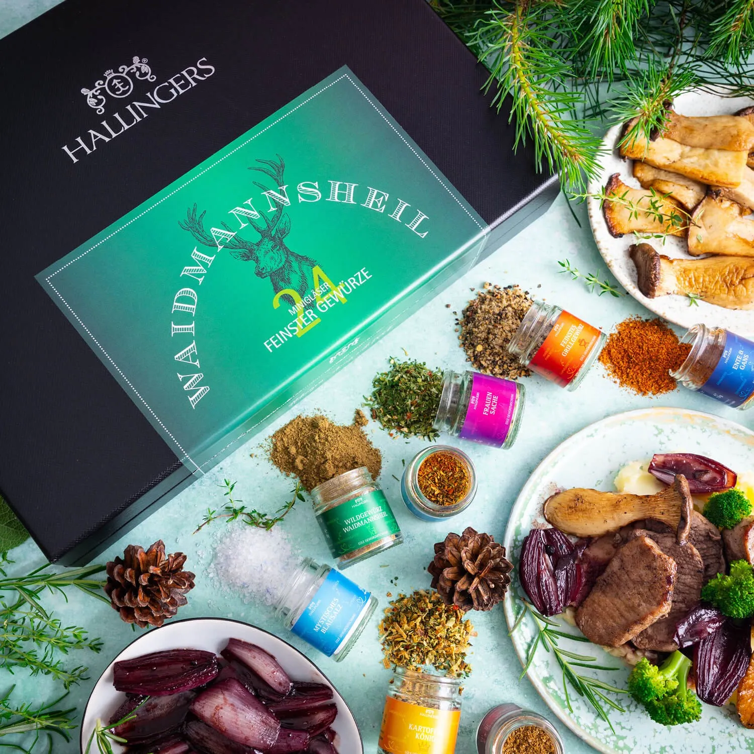 Bei Hallingers entdecken Sie: naturnahe Gourmetgewürze, exotische Premiumgewürze, feinste Kräuter, handgemachte Gewürzmischungen und Spezialgewürze