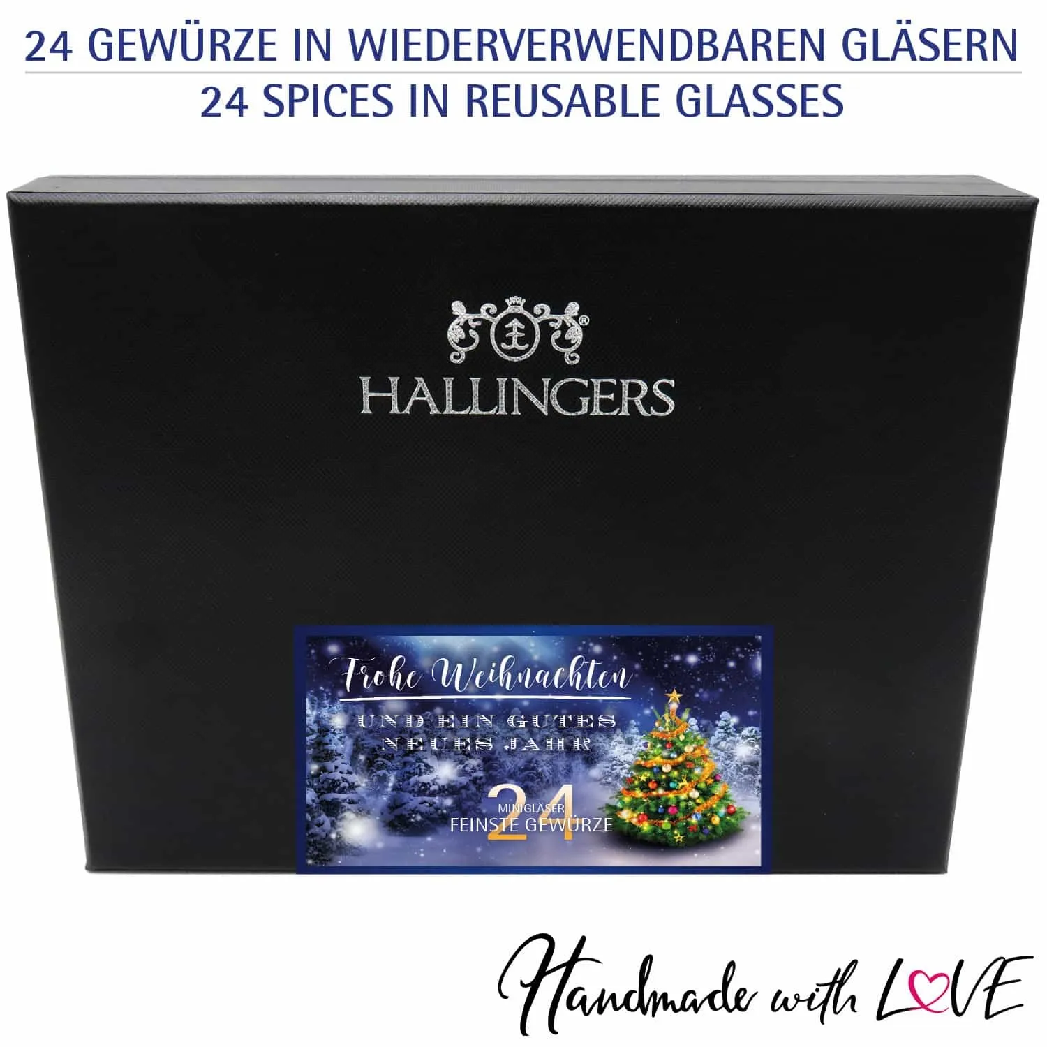 Frohe Weihnachten & ein Gutes Neues Jahr (24 Winter-Gewürze im Glas)