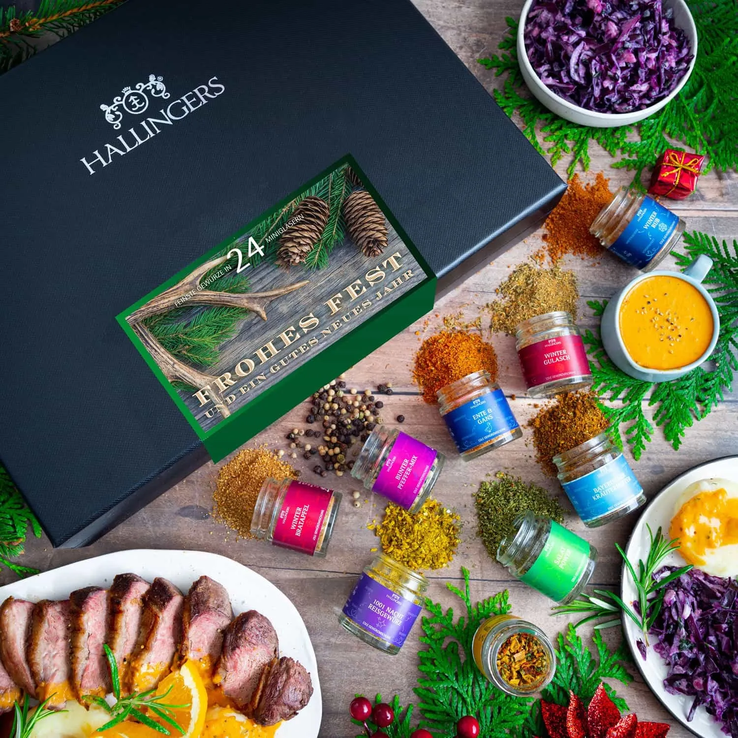 Bei Hallingers entdecken Sie: naturnahe Gourmetgewürze, exotische Premiumgewürze, feinste Kräuter, handgemachte Gewürzmischungen und Spezialgewürze