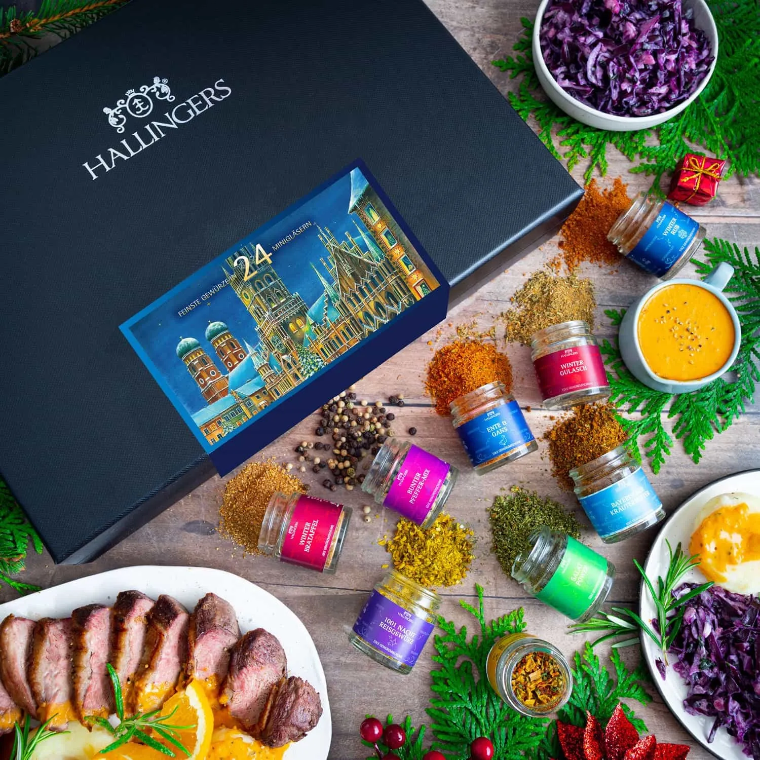 Bei Hallingers entdecken Sie: naturnahe Gourmetgewürze, exotische Premiumgewürze, feinste Kräuter, handgemachte Gewürzmischungen und Spezialgewürze