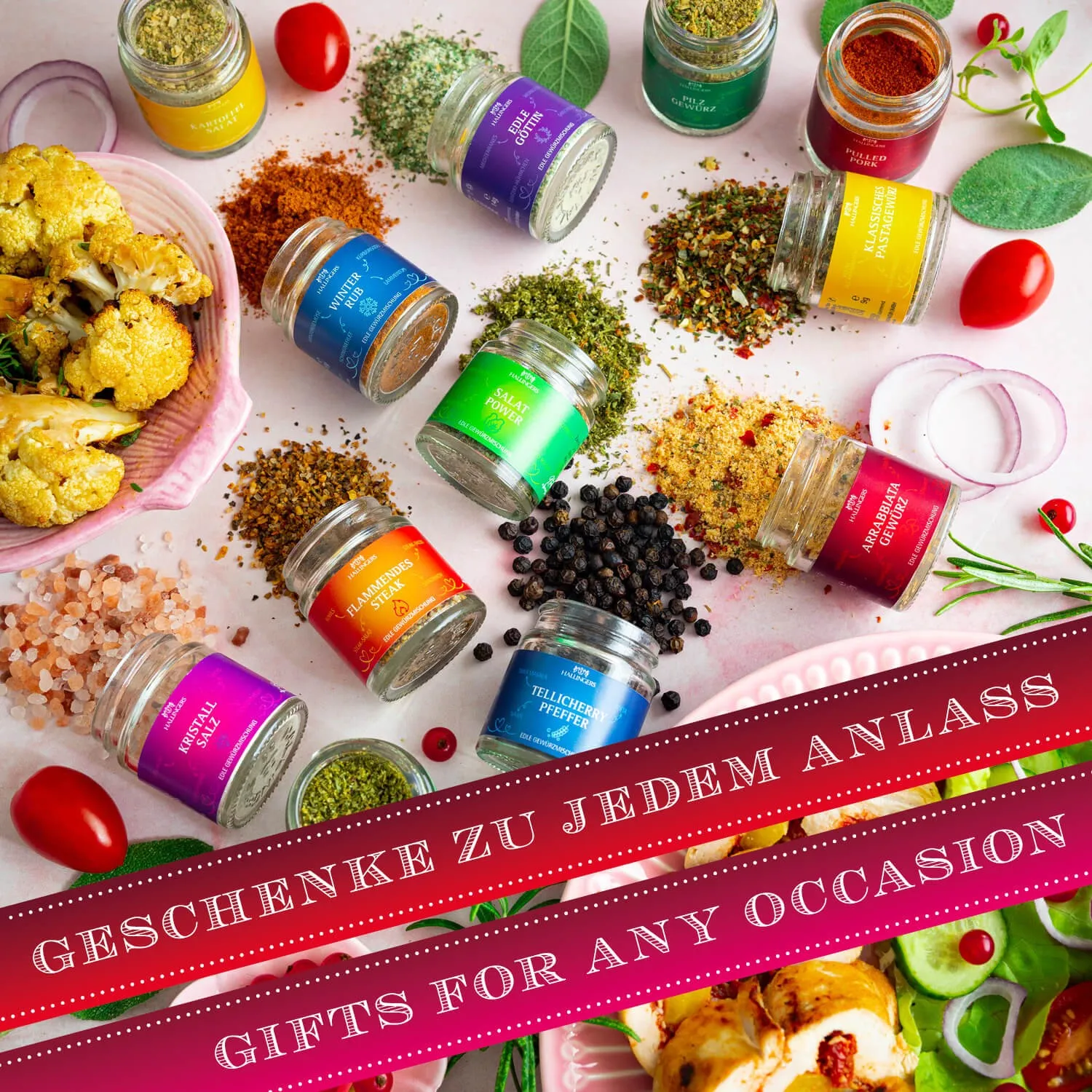 Ein super Probier-Set für alle Genießer, Gourmets und Kochfans oder die, die es werden wollen. Für mehr Spaß beim Grillen, Kochen und in der Küche!