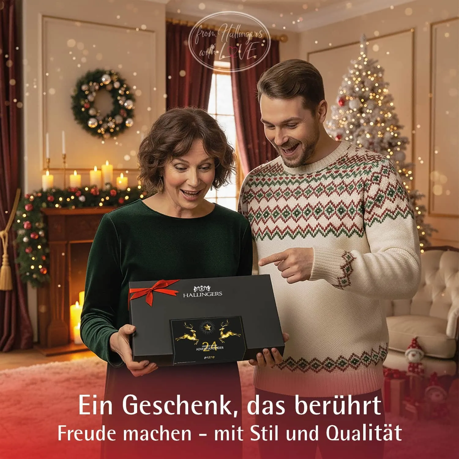 Goldene Elche (24 Winter-Gewürze im Glas)