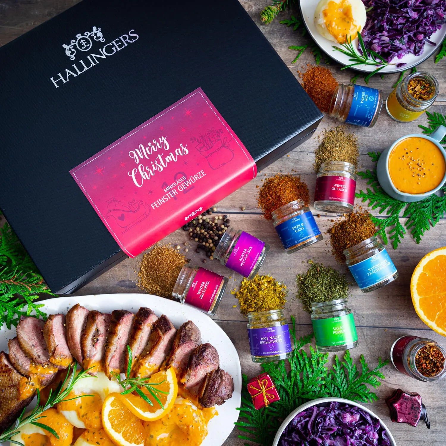 Top Geschenk für Weihnachten und das neue Jahr! Naturbelassene, exotische Gourmet-Gewürze, Kräuter, handgemachte Gewürzmischungen und Spezialgewürze.