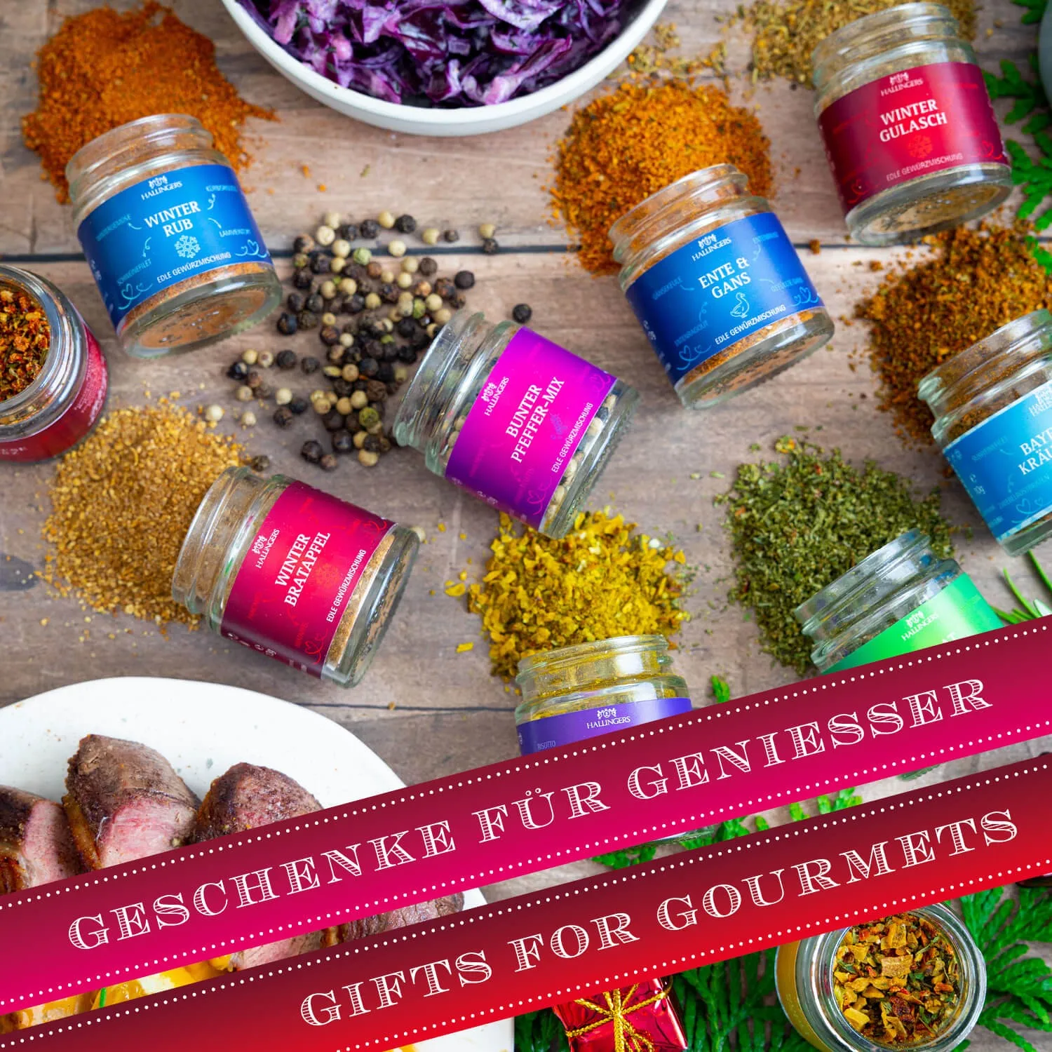 Ein super Probier-Set für alle Genießer, Gourmets und Kochfans oder die, die es werden wollen. Für mehr Spaß beim Grillen, Kochen und in der Küche!