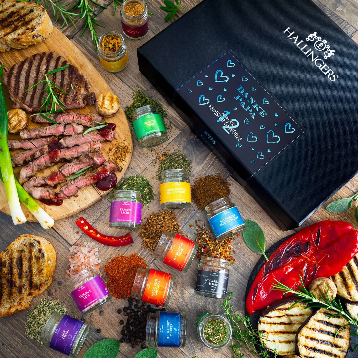 Hallingers bietet: Naturbelassene Gourmet-Gewürze, exotische Premiumgewürze, Kräuter, handgemachte Gewürzmischungen und Spezialgewürze.