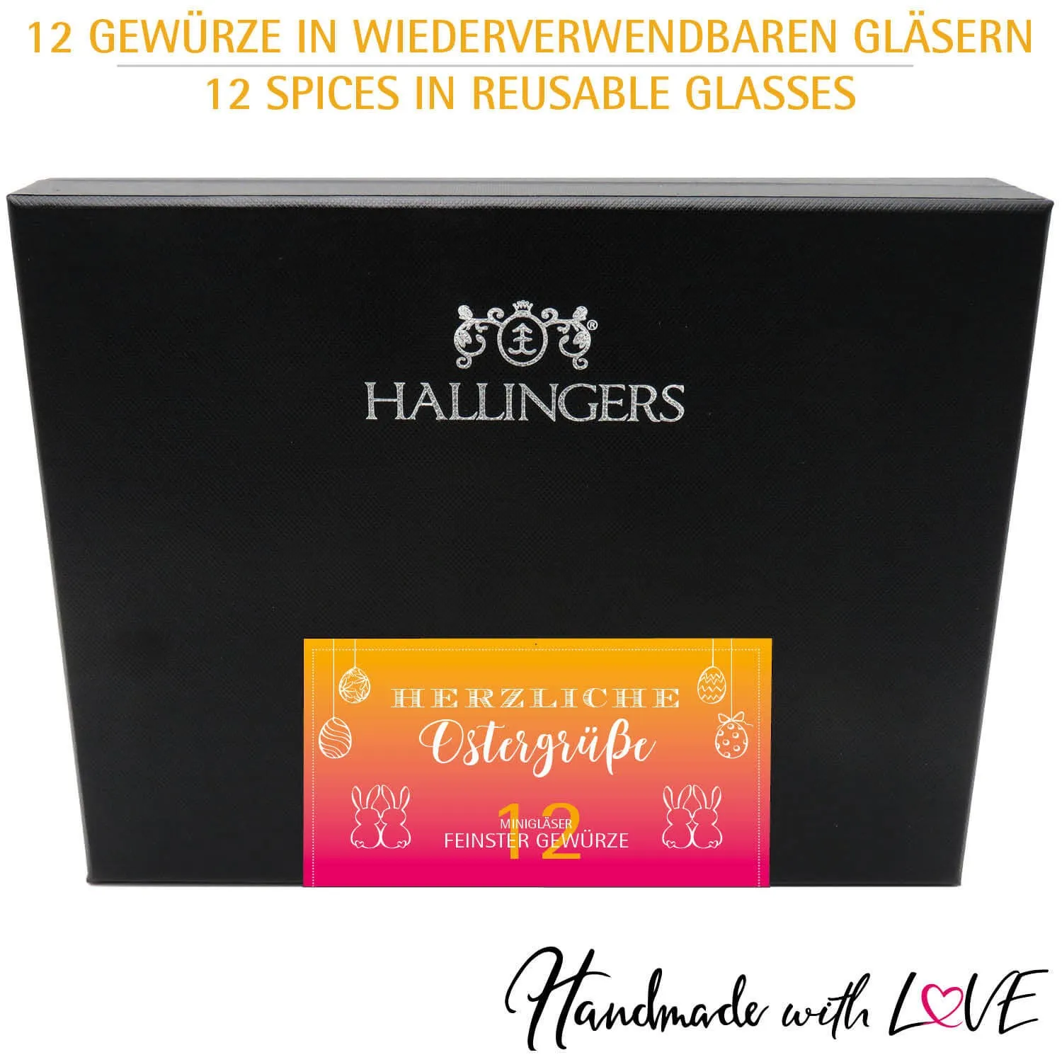 Herzliche Ostergrüße (12 Gewürze im Glas)