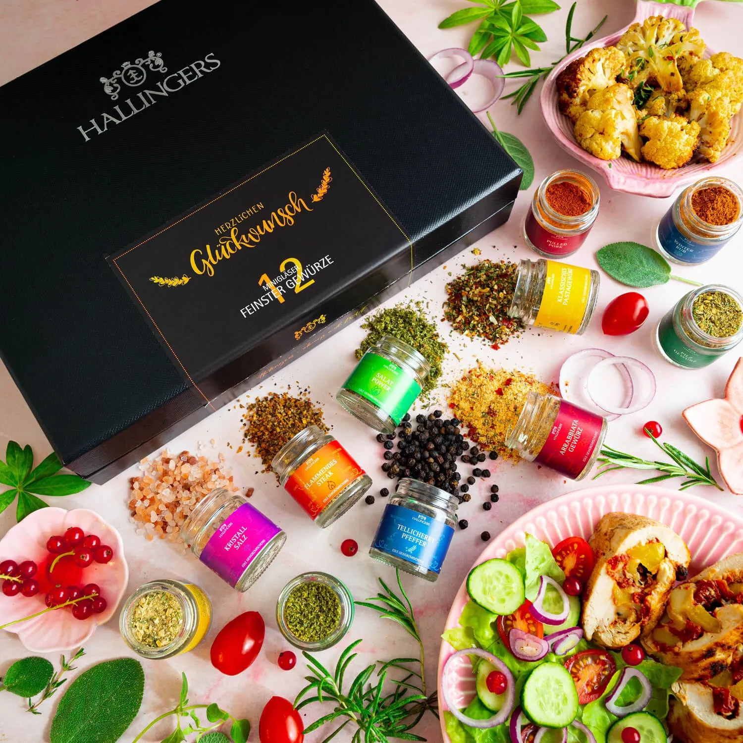 Hallingers bietet: Naturbelassene Gourmet-Gewürze, exotische Premiumgewürze, Kräuter, handgemachte Gewürzmischungen und Spezialgewürze.