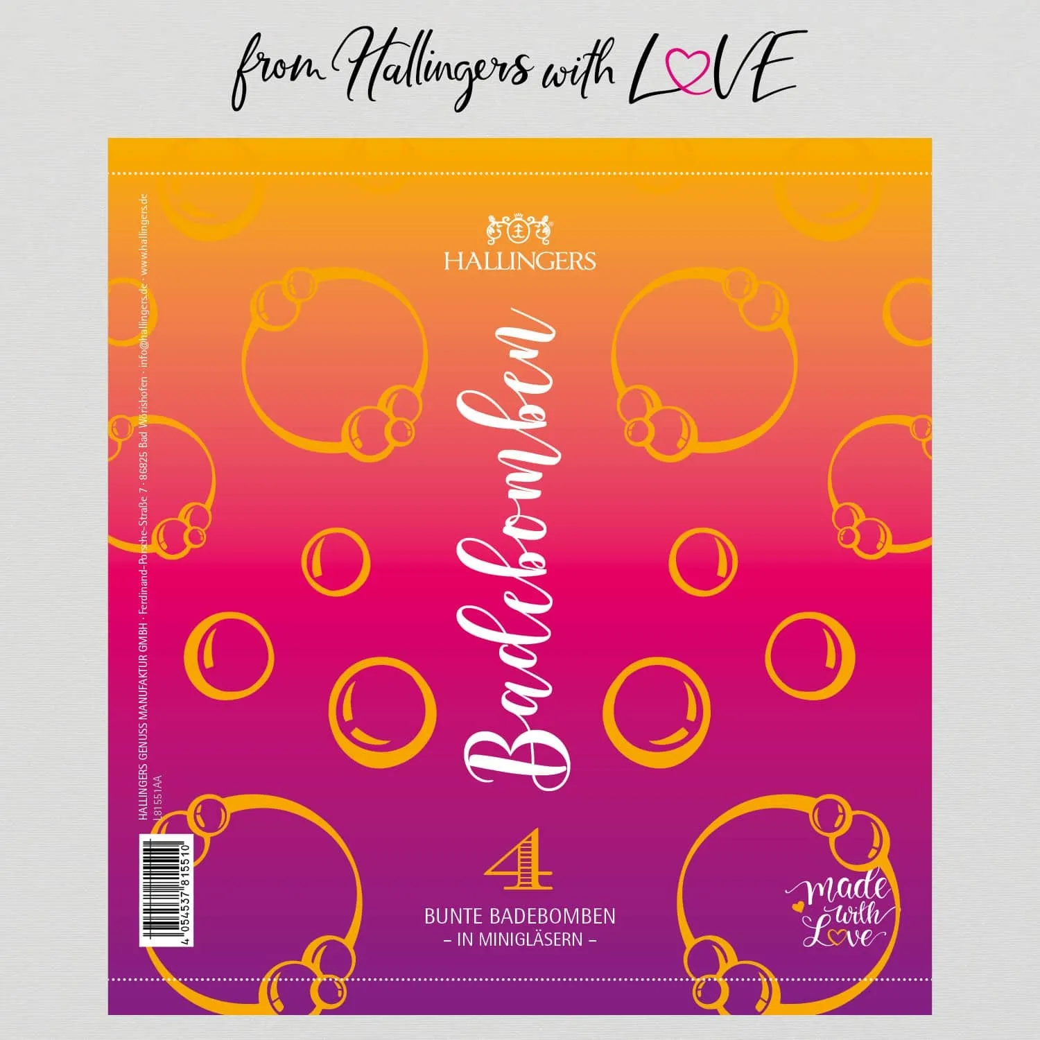 Badebomben (4 Badebomben im Mix)