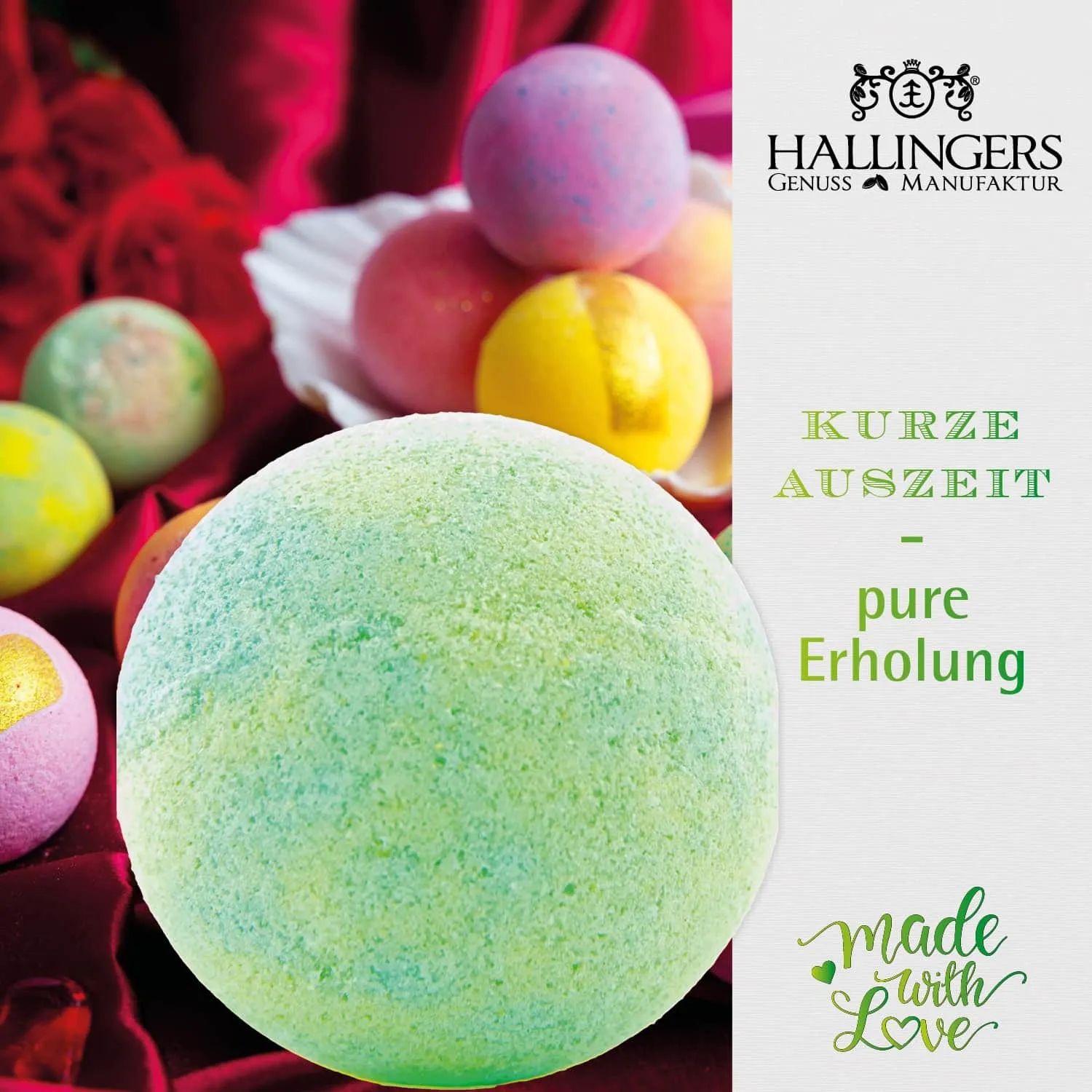 Vom Alltag abschalten war noch nie so einfach  mit unseren Badebomben tauchst du ein in eine Welt der Ruhe und Entspannung.