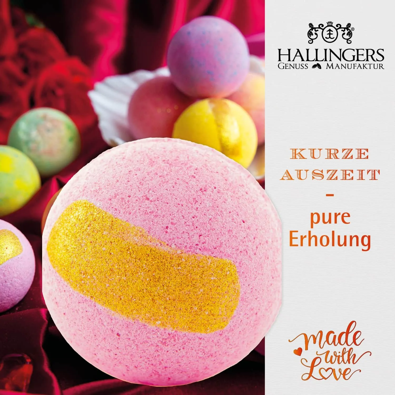 Vom Alltag abschalten war noch nie so einfach  mit unseren Badebomben tauchst du ein in eine Welt der Ruhe und Entspannung.