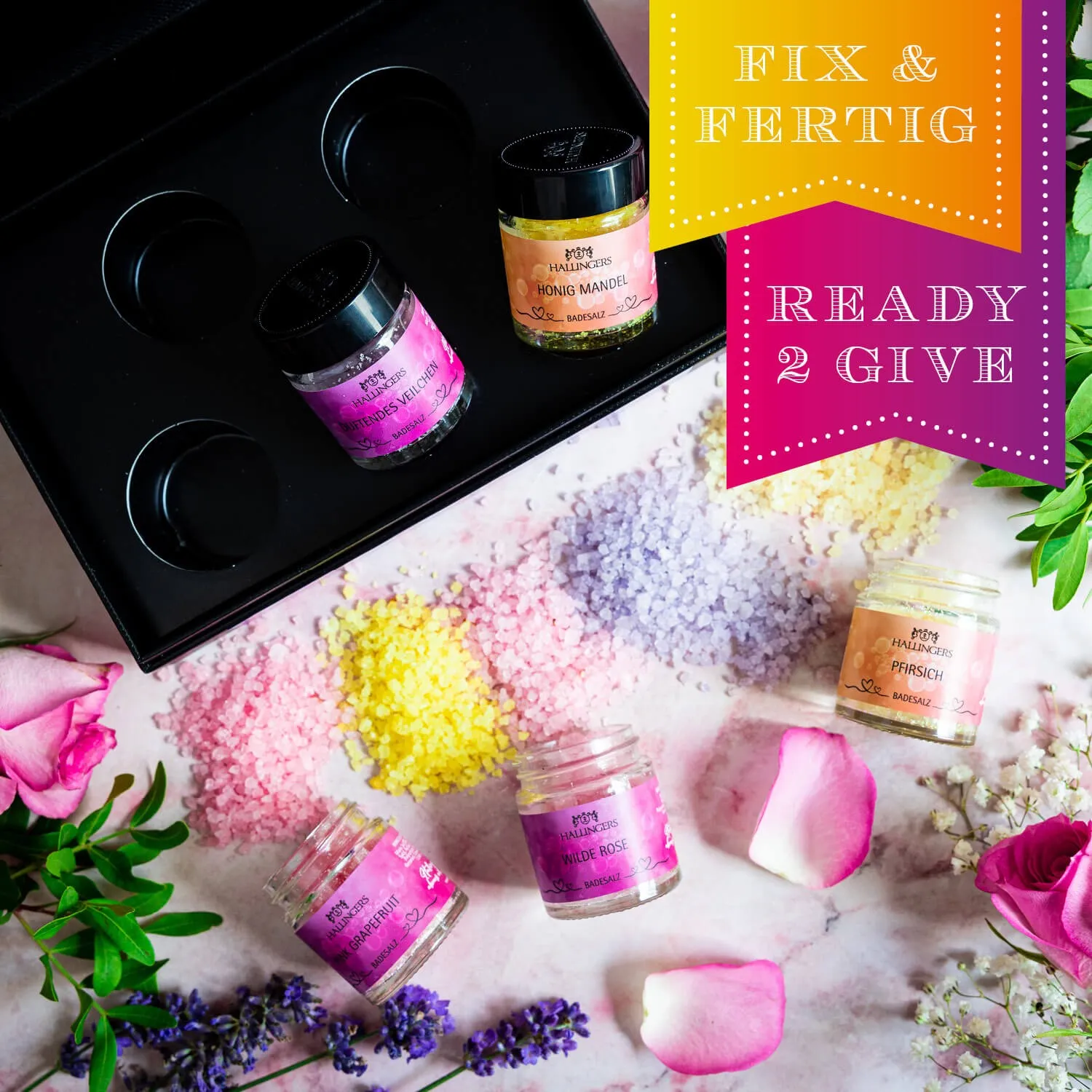 Perfekt für Peeling, Sauna oder die Badewanne!