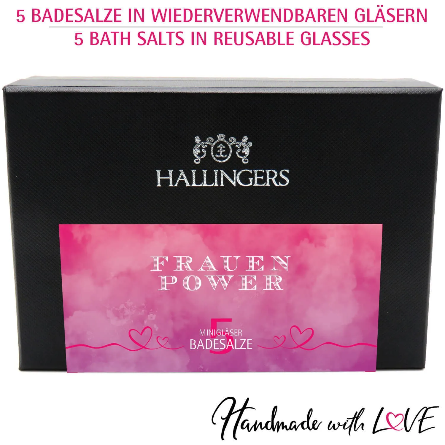 Frauen-Power (5 Badesalze im Glas)