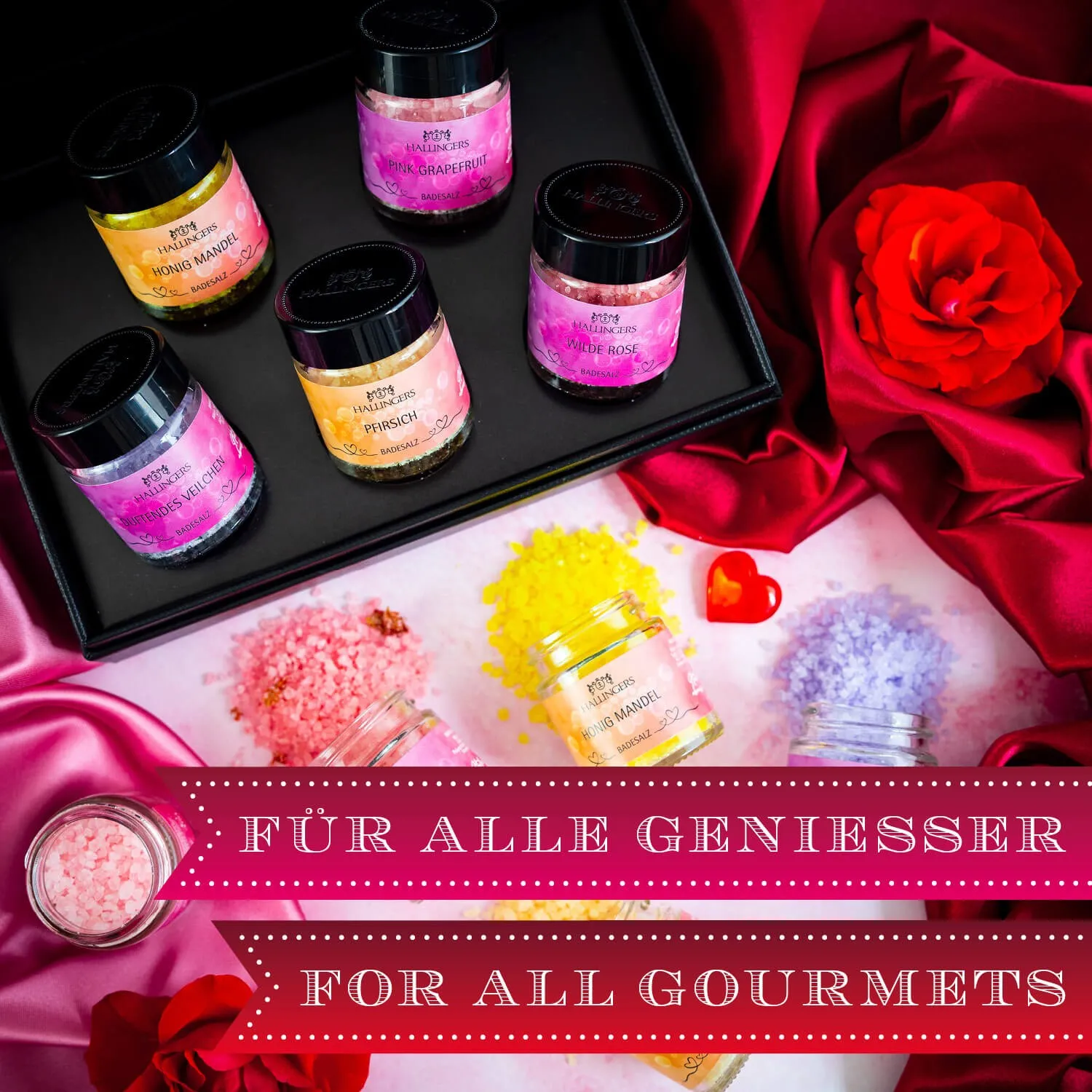 Perfekt für Peeling, Sauna oder die Badewanne!