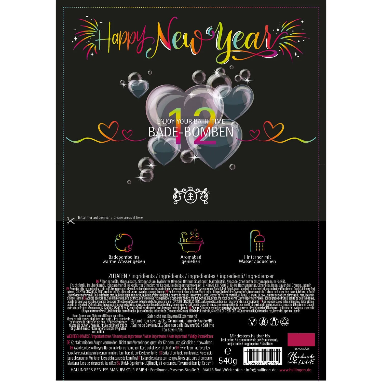 Happy New Year (12 Badebomben)