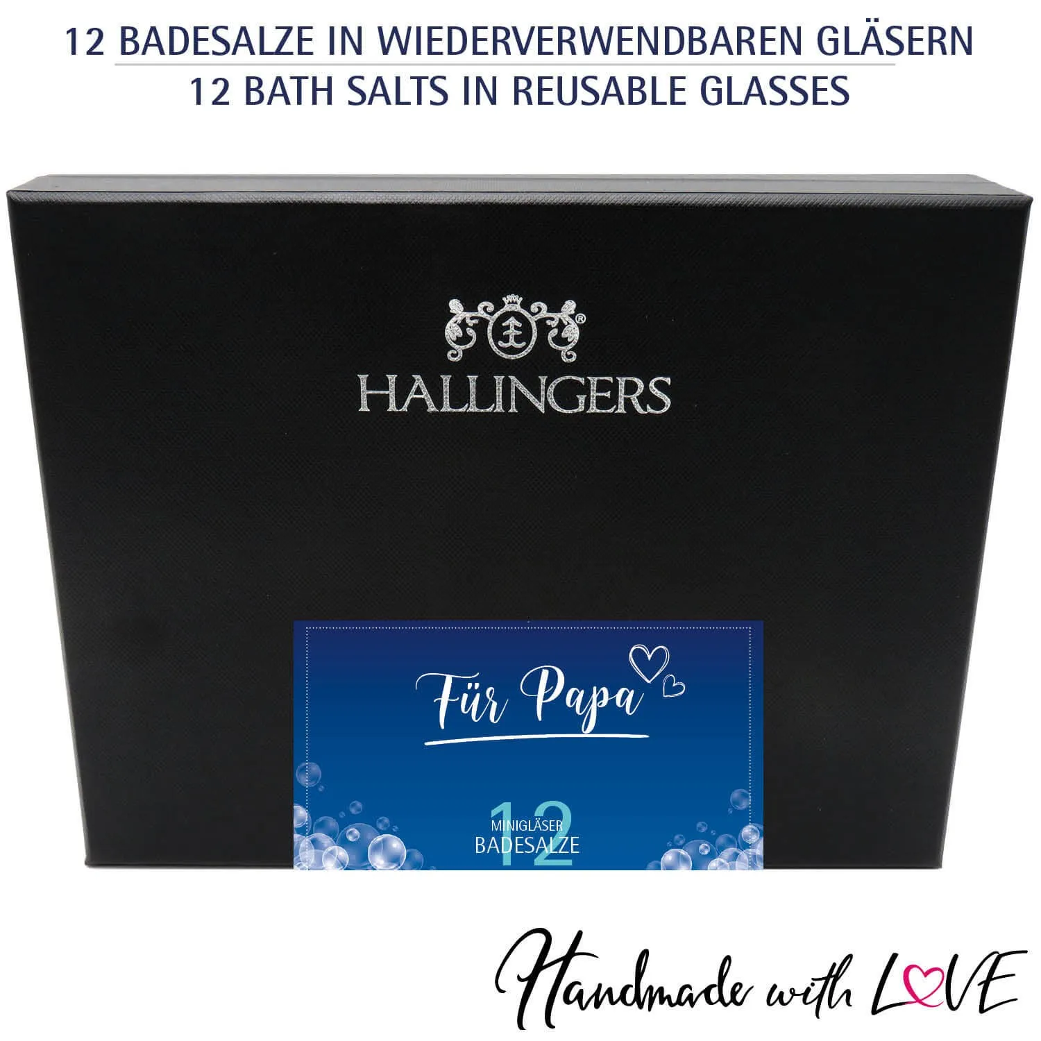 Zum Vatertag (12 Badesalze im Glas)