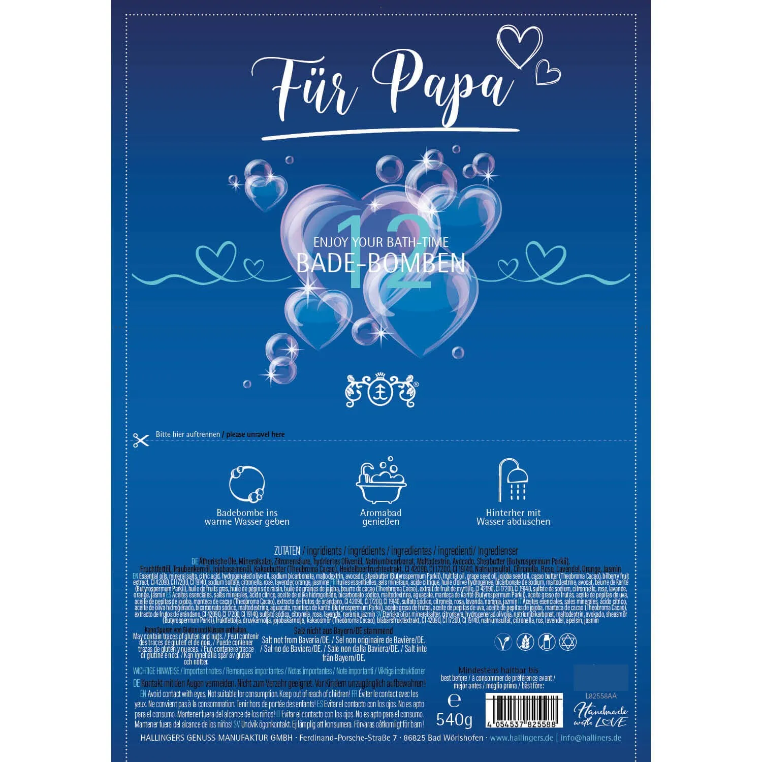 Zum Vatertag (12 Badebomben)