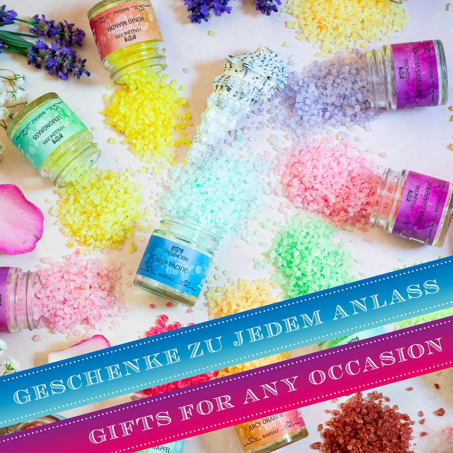 Perfekt für Peeling, Sauna oder die Badewanne.