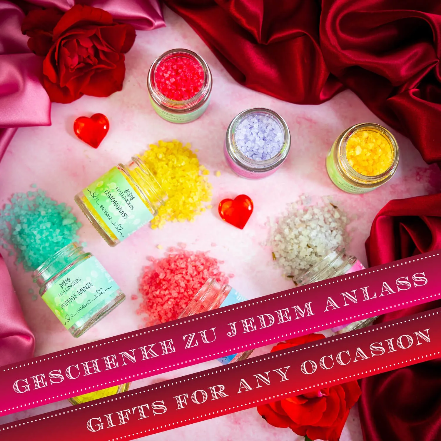 Perfekt für Peeling, Sauna oder die Badewanne.