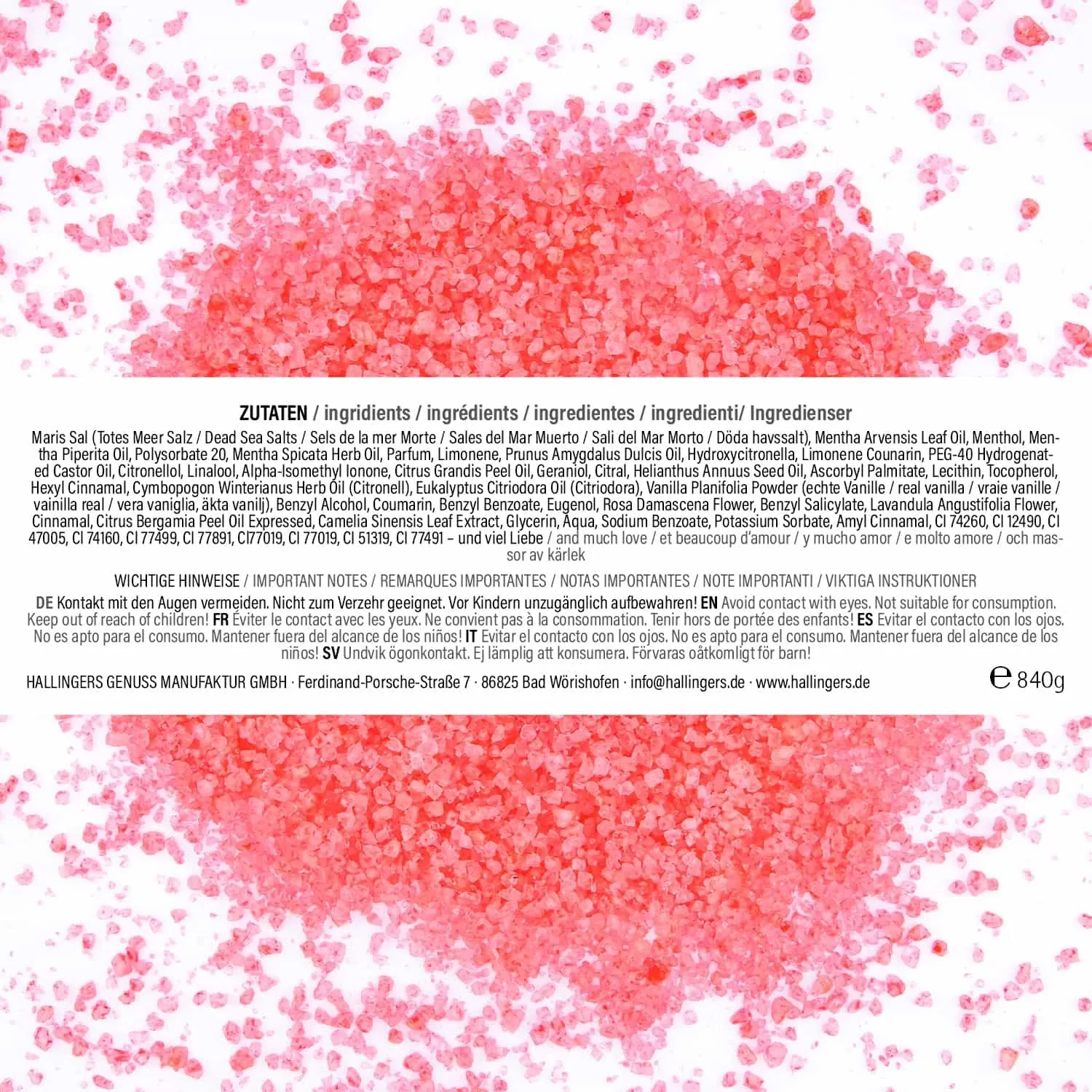 Ich Liebe Dich (24 Badesalze im Glas)