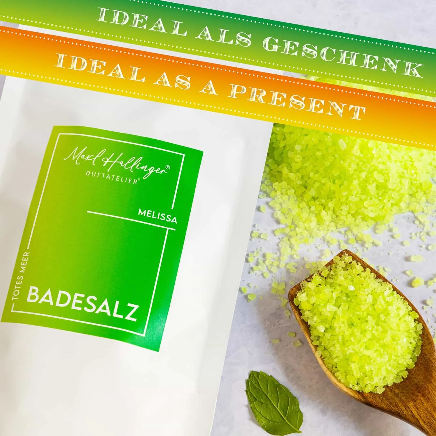 Perfekt für Peeling, Sauna oder die Badewanne.