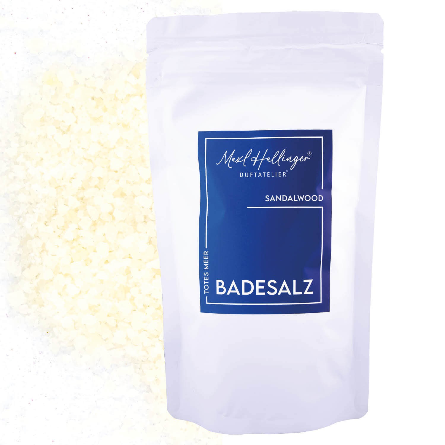 Badesalz Edition Maxl Hallinger Duftattelier – Badezusatz mit Totes Meer Salz im edlen Geschenkbeutel, Wellness & Spa für Frauen, feine Geschenkidee,