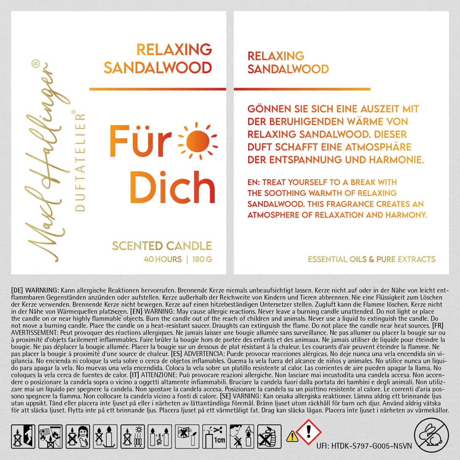 Für Dich (Sandelholz-Duftkerze)