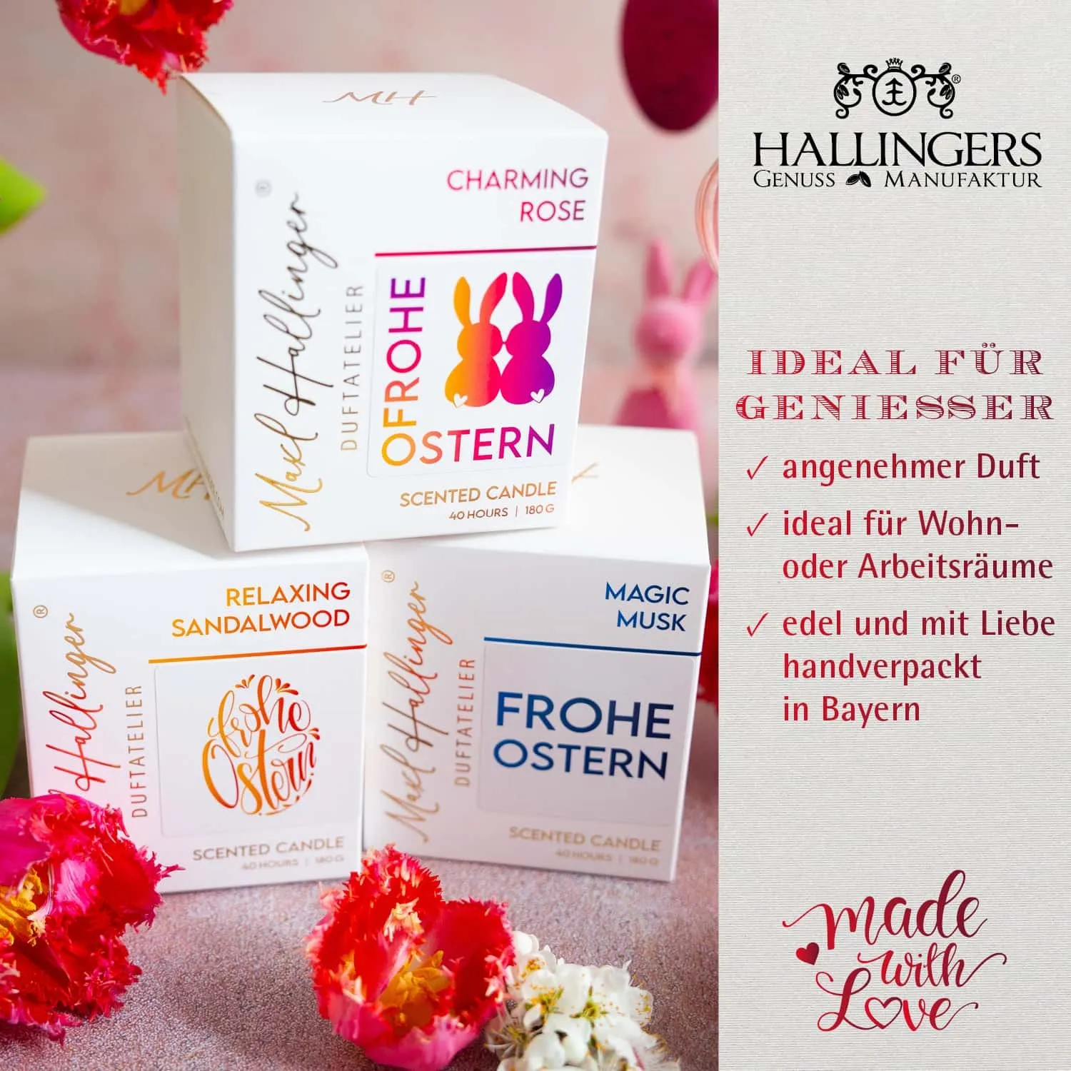 Top-Geschenk für alle Genießer! Hochwertig und natürlich, da freut sich jeder! Aus dem MAXL HALLINGER® Duftatelier®.