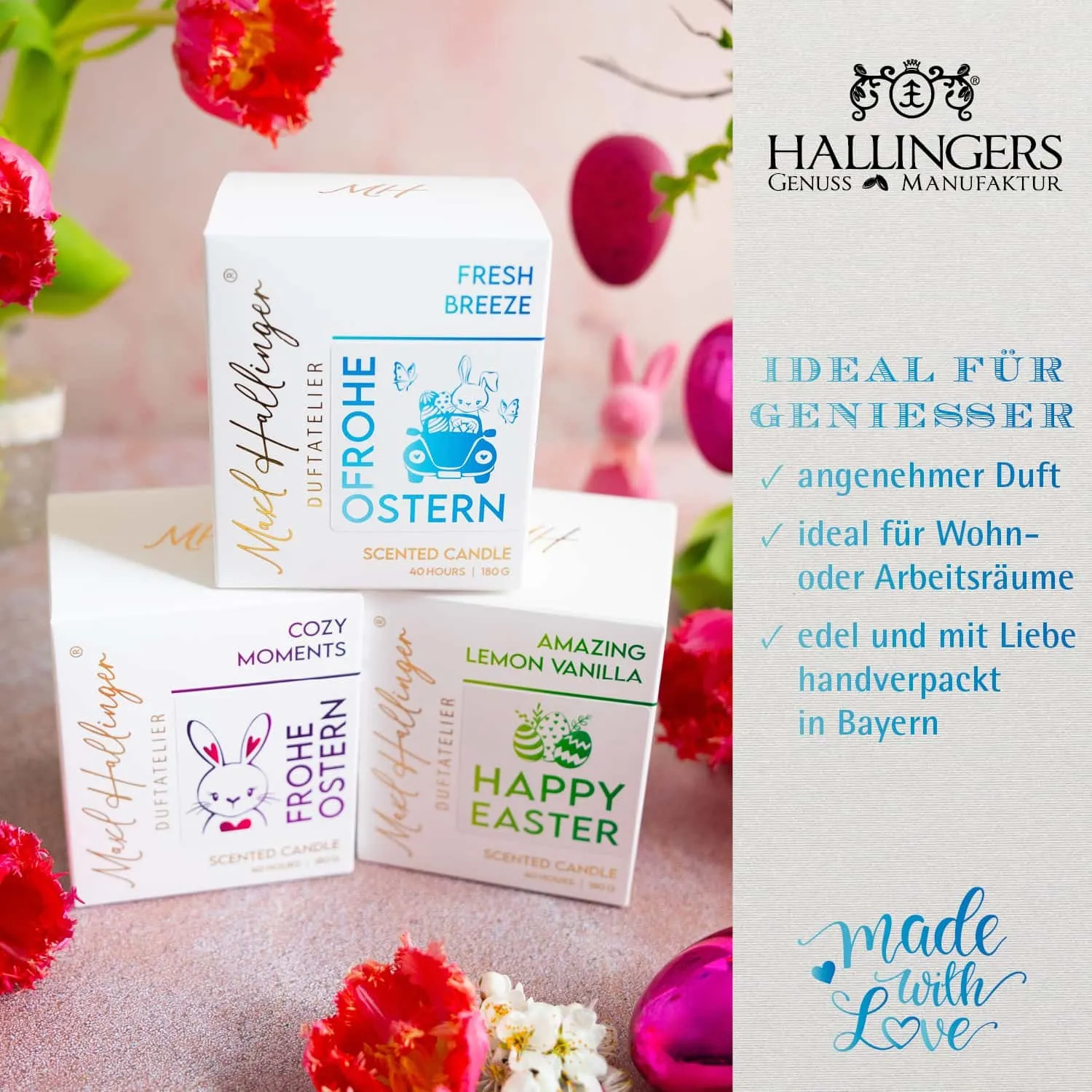 Top-Geschenk für alle Genießer! Hochwertig und natürlich, da freut sich jeder! Aus dem MAXL HALLINGER® Duftatelier®.