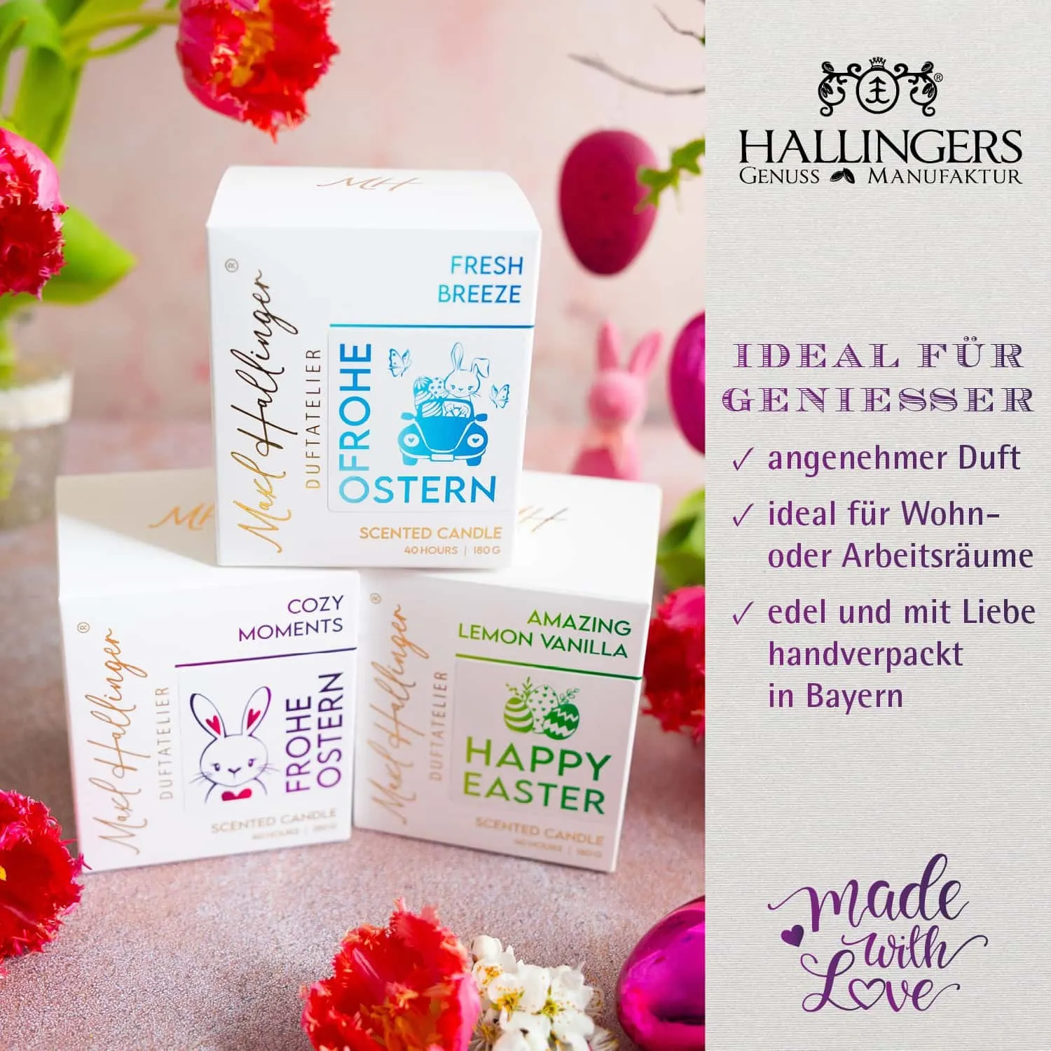 Top-Geschenk für alle Genießer! Hochwertig und natürlich, da freut sich jeder! Aus dem MAXL HALLINGER® Duftatelier®.