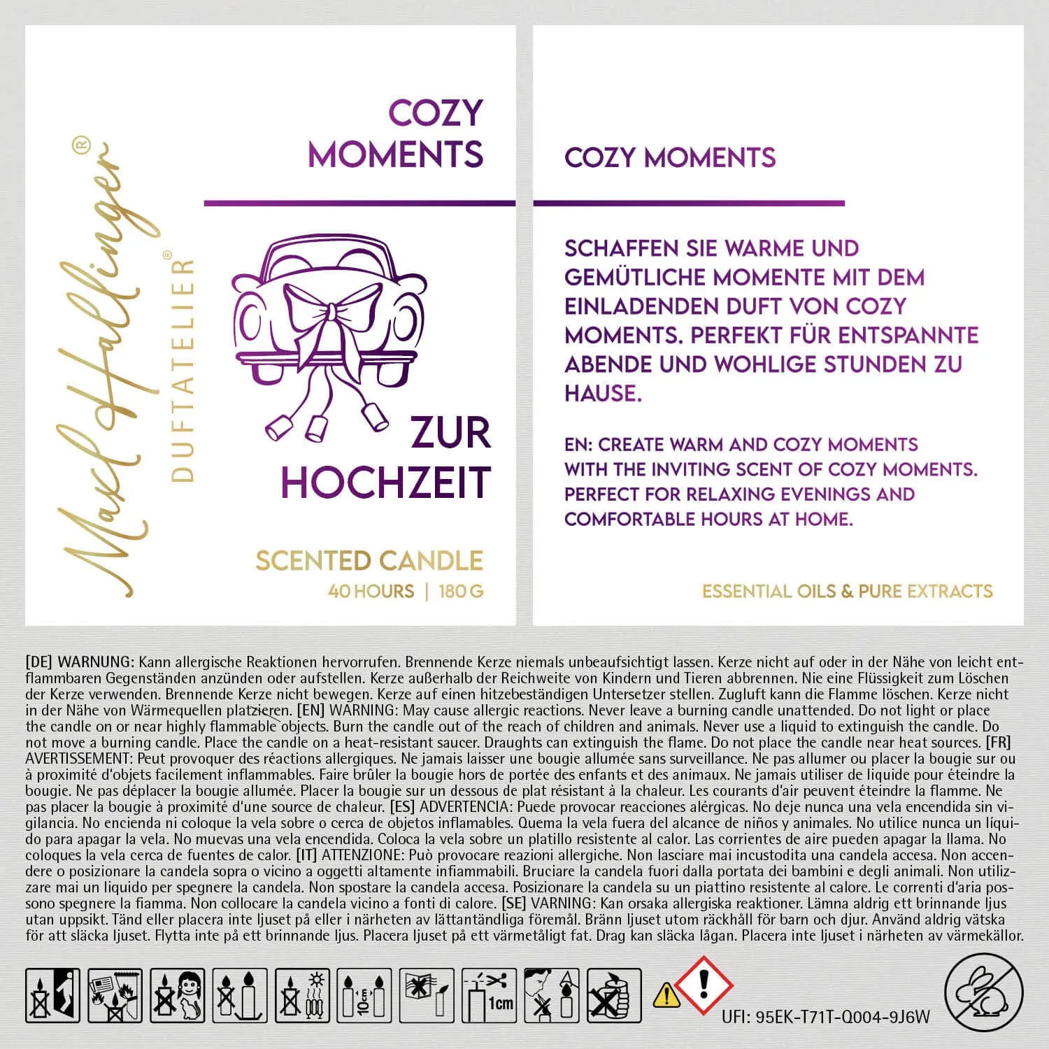 Zur Hochzeit (Cozy-Moments-Duftkerze)