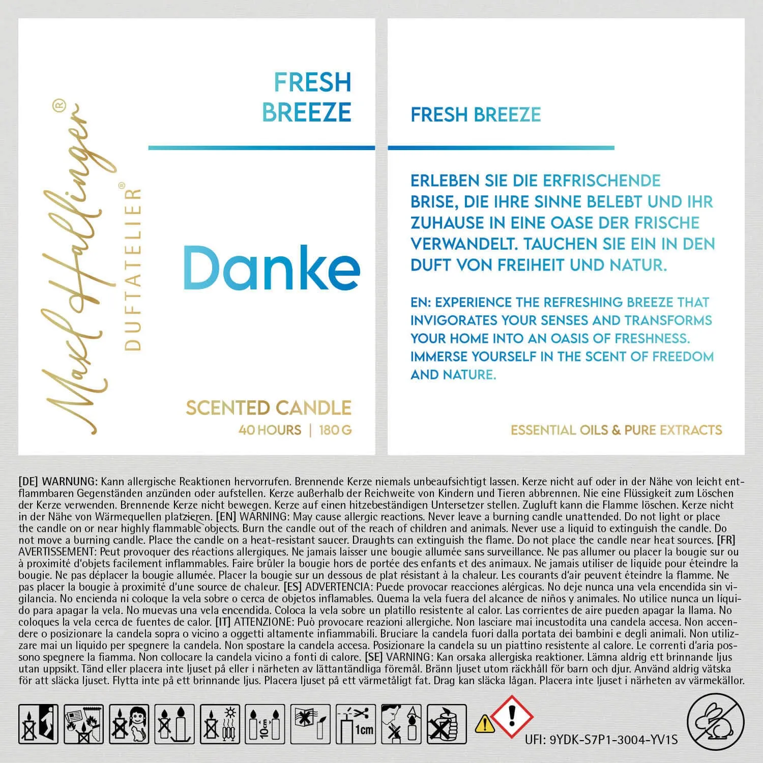 Danke (Fresh-Breeze-Duftkerze)