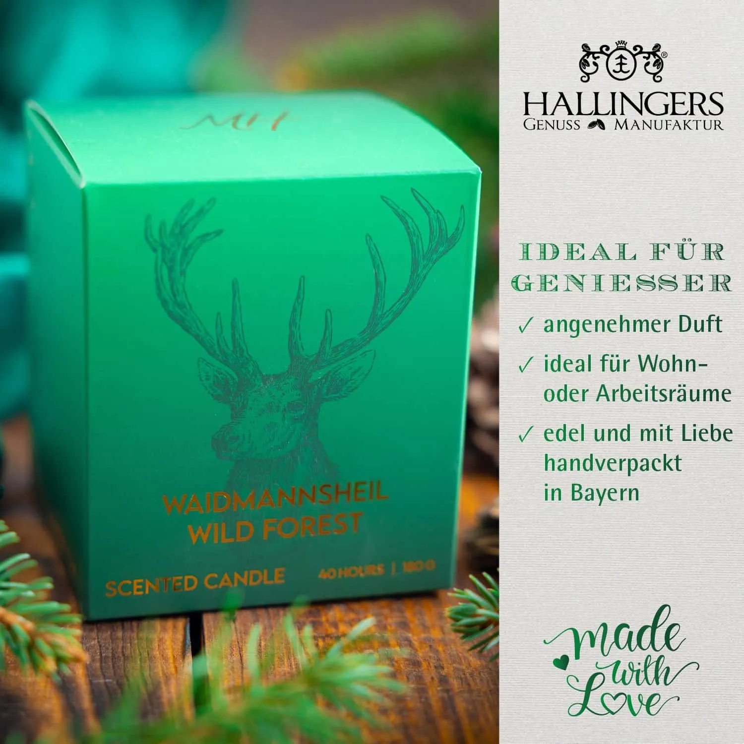 Top-Geschenk für alle Genießer! Hochwertig und natürlich, da freut sich jeder! Aus dem MAXL HALLINGER® Duftatelier®.